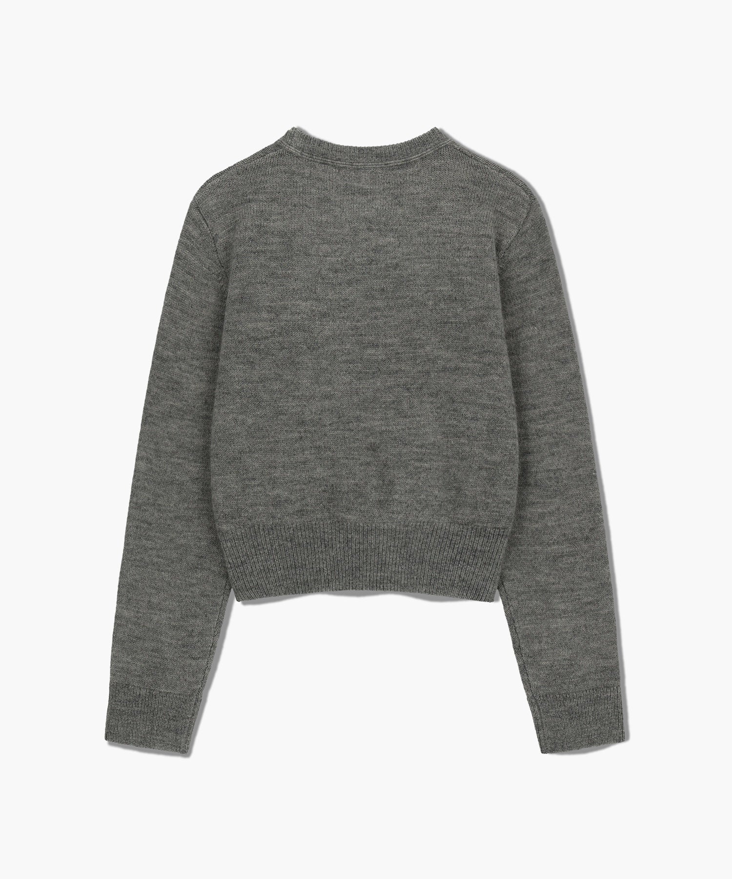 Marithe & Francois Girbaud - Marithe Sport W M+fg Logo Crop Pullover (Melange Gray) product image 7 | TRAB K-Fashion Australia