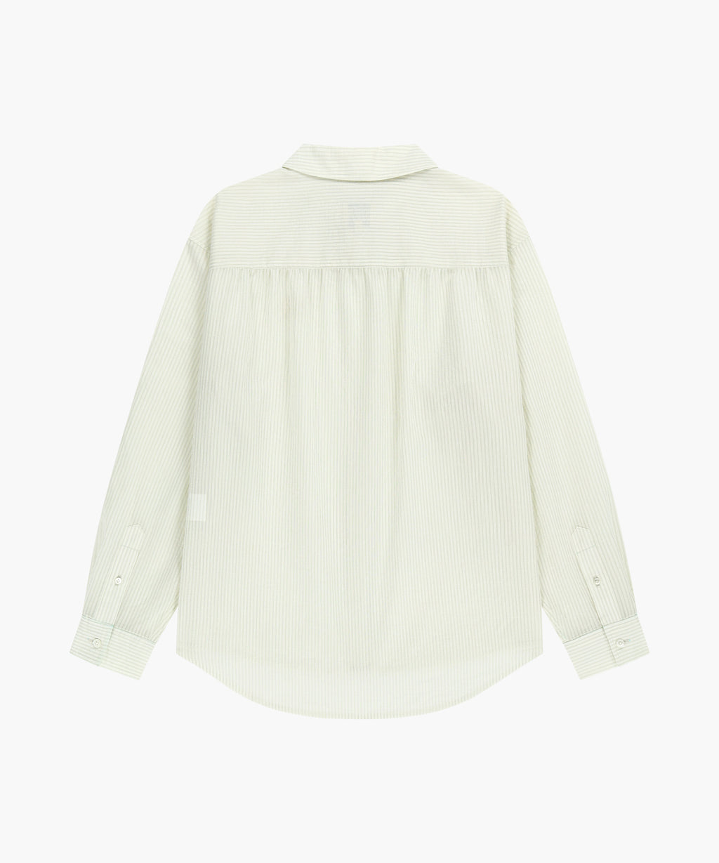 Marithe & Francois Girbaud - Pattern Sheer Shirt (Ivory) product image 11 | TRAB K-Fashion Australia