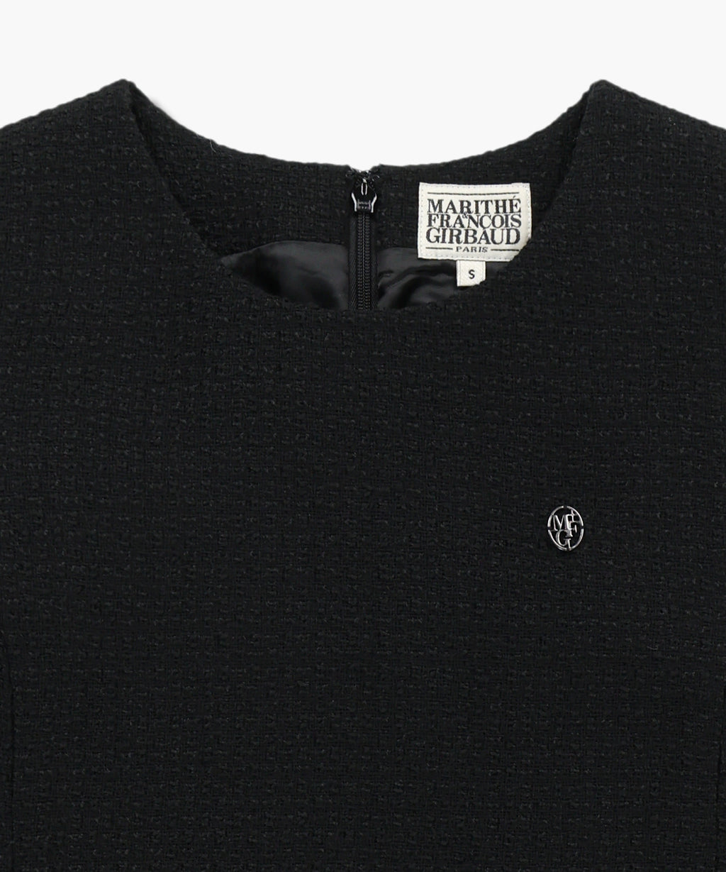 Marithe & Francois Girbaud - Tweed Sleeveless Dress (Black) product image 7 | TRAB K-Fashion Australia