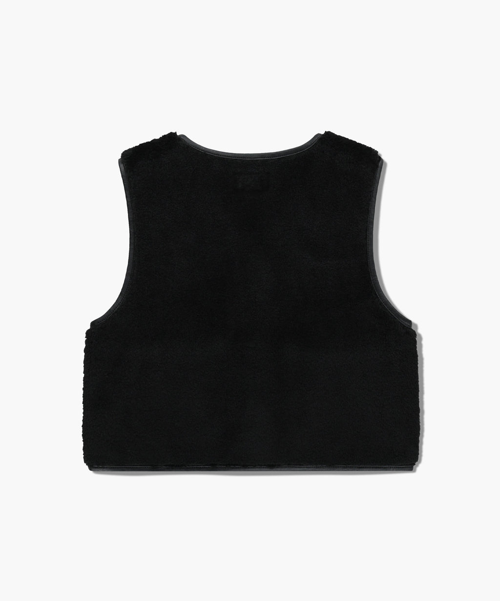 Marithe & Francois Girbaud - Faux Leather Mustang Crop Vest (Black) product image 7 | TRAB K-Fashion Australia