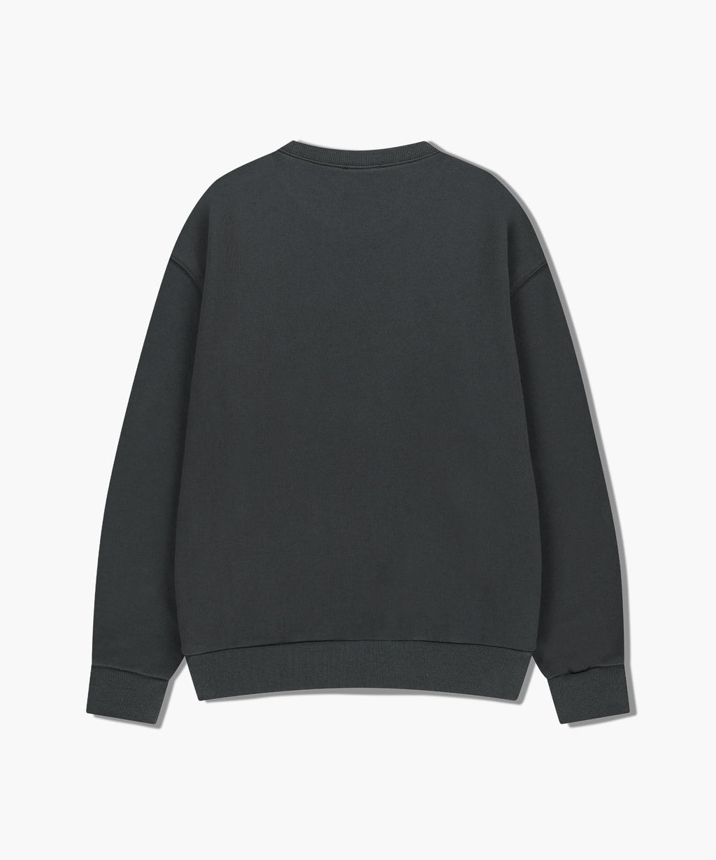 Marithe & Francois Girbaud - Winery Applique Logo Over Fit Sweatshirt (Charcoal) product image 7 | TRAB K-Fashion Australia