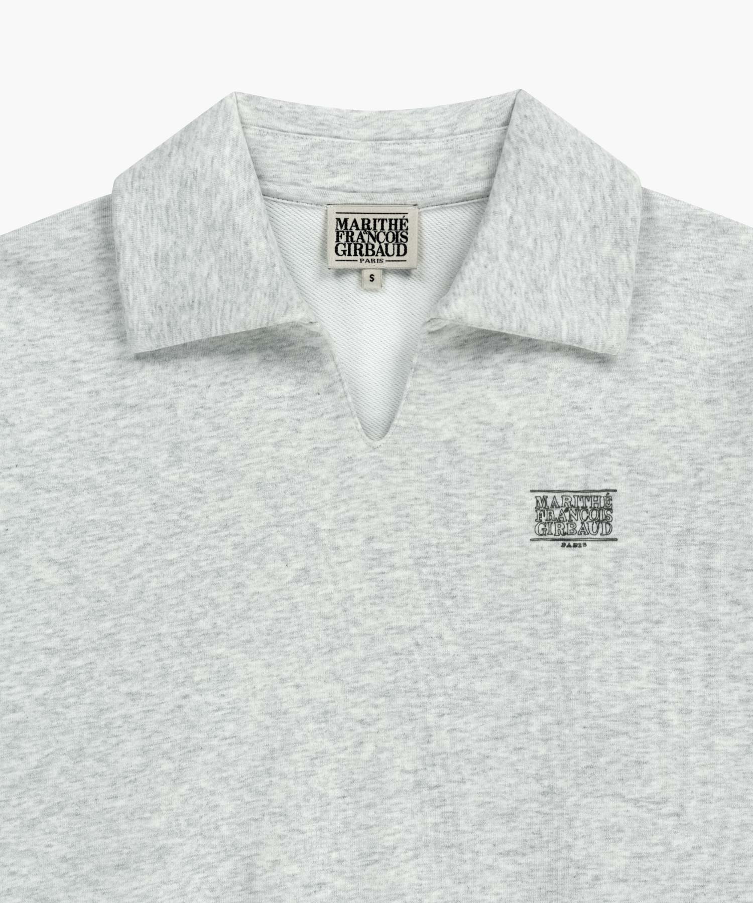Marithe & Francois Girbaud - Doodle Classic Logo Collar Sweatshirt (Light Heather Gray) product image 7 | TRAB K-Fashion Australia