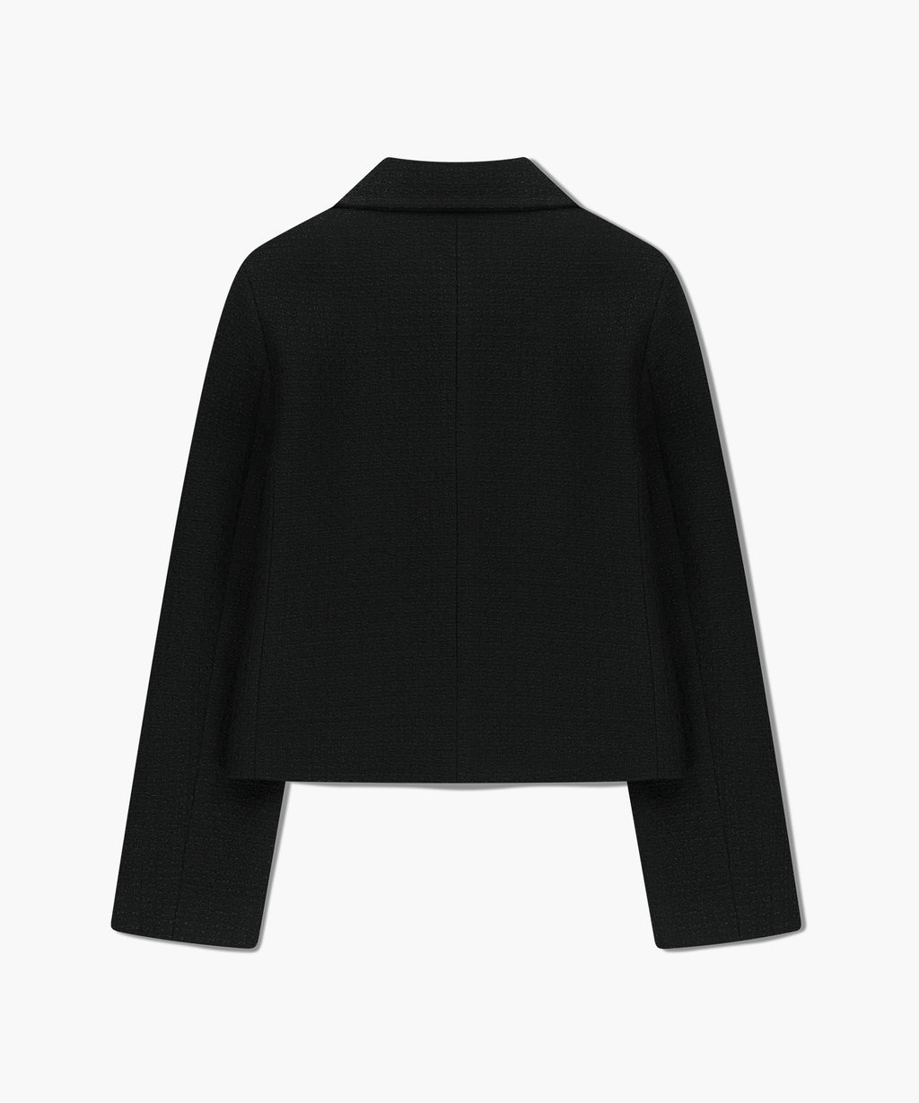 Marithe & Francois Girbaud - Collar Tweed Jacket (Black) product image 7 | TRAB K-Fashion Australia