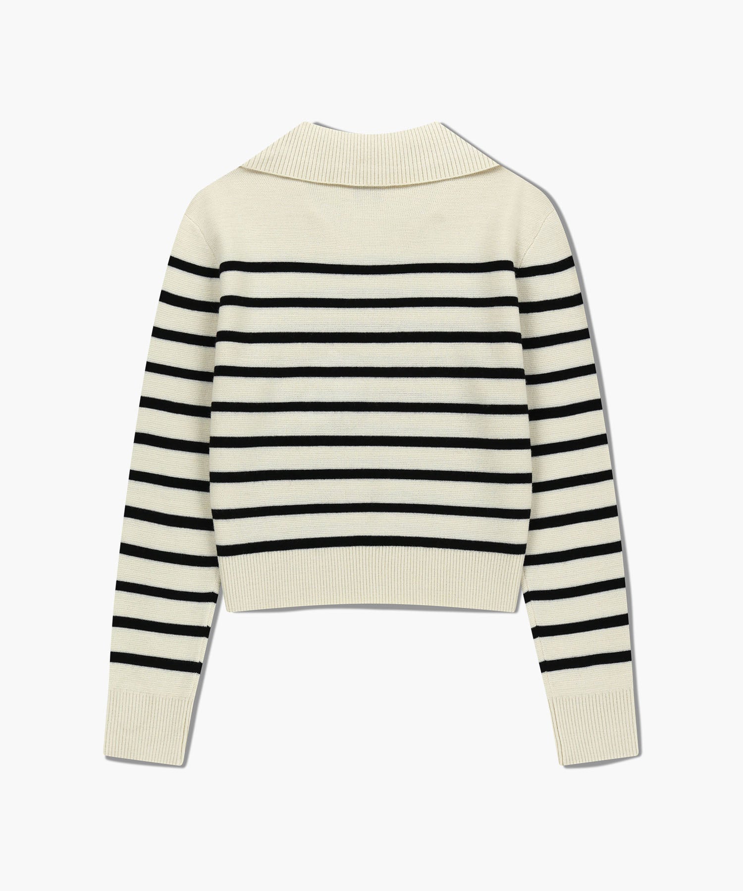 Marithe & Francois Girbaud - Stripe Polo Knit (Ivory) product image 7 | TRAB K-Fashion Australia