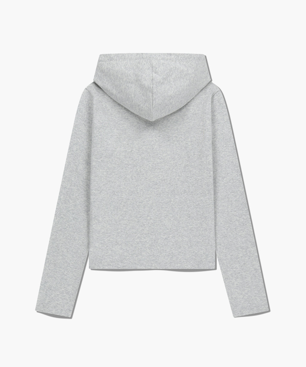 Marithe & Francois Girbaud - Basic Hoodie Long Sleeve (Light Heather Gray) product image 7 | TRAB K-Fashion Australia
