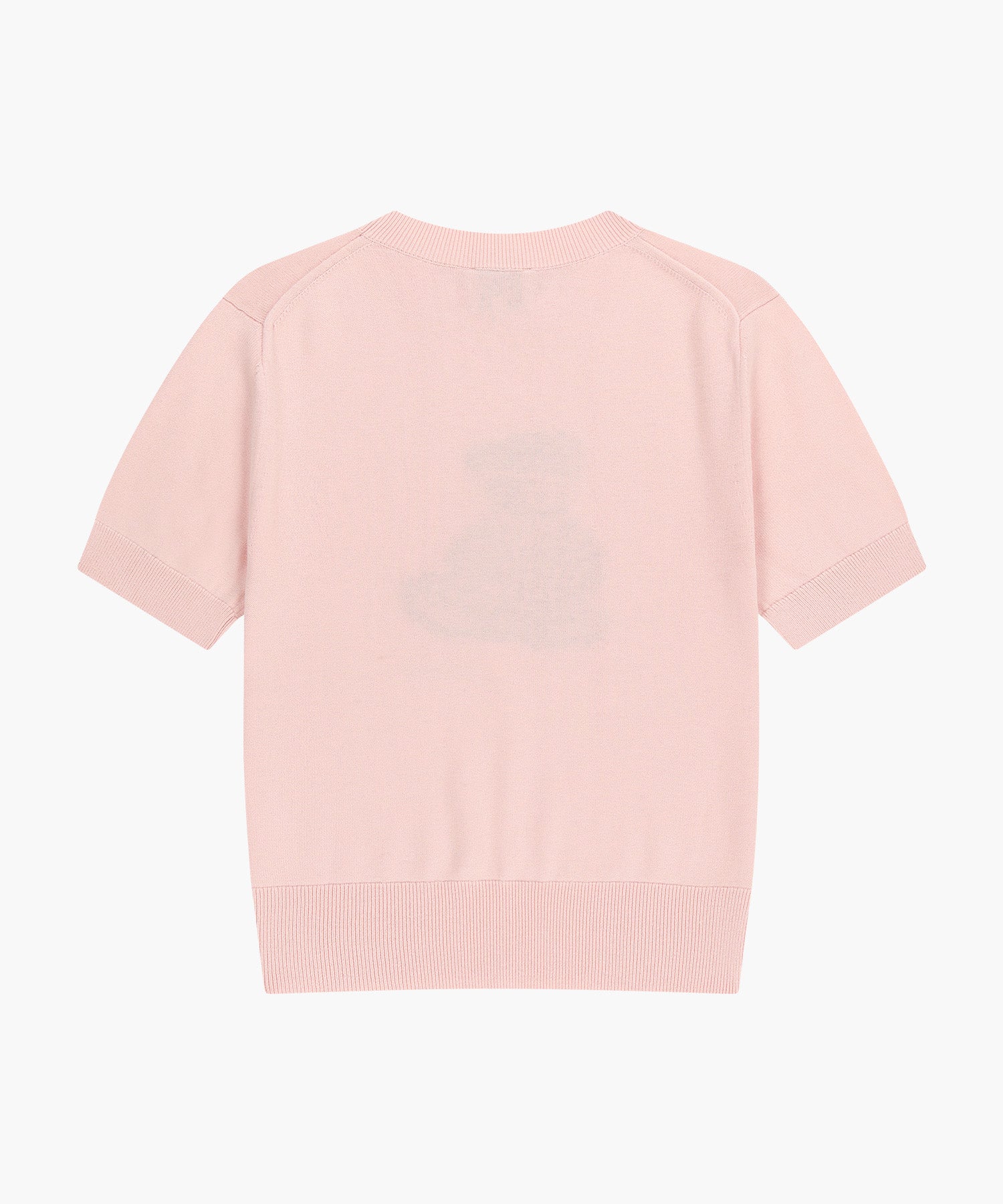Marithe & Francois Girbaud - Doodle Bear Half Knit Pullover (Light Pink) product image 7 | TRAB K-Fashion Australia