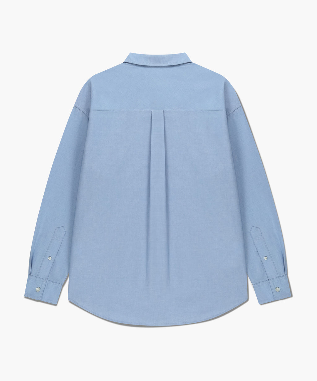 Marithe & Francois Girbaud - Oversized Oxford Shirt (Sky Blue) product image 7 | TRAB K-Fashion Australia