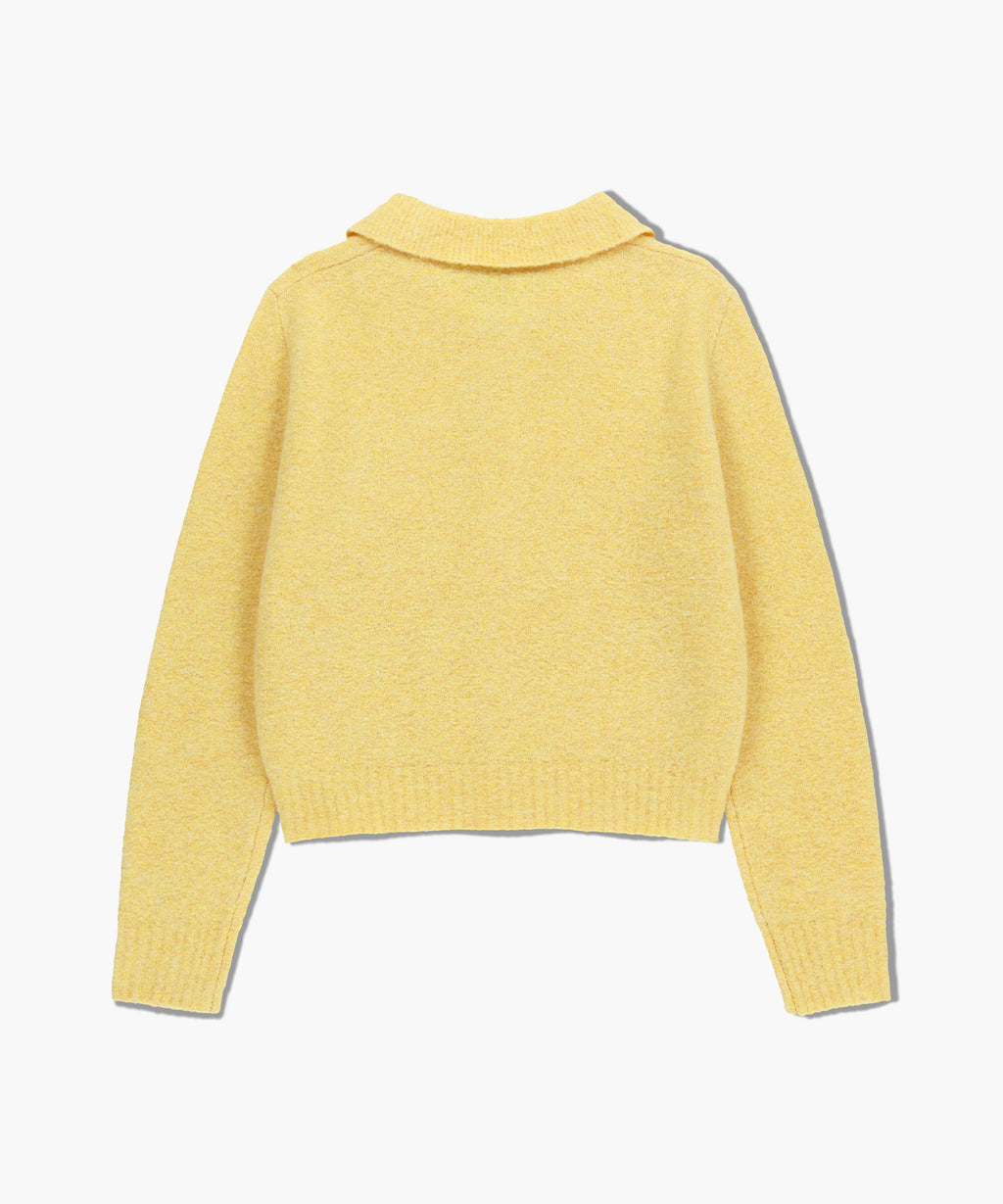 Marithe & Francois Girbaud - 3 Pocket Boucle Cardigan (Yellow) product image 7 | TRAB K-Fashion Australia