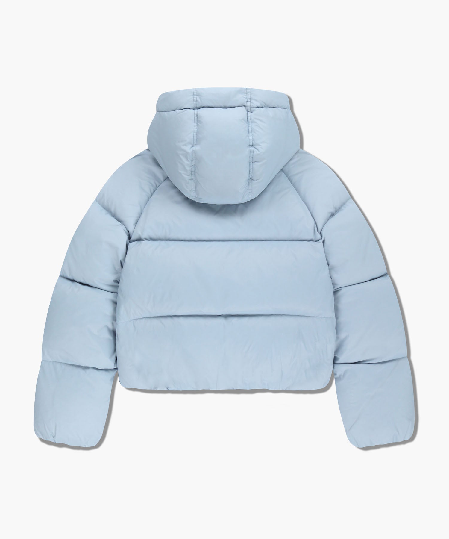 Marithe & Francois Girbaud - Regular Logo Hooded Crop Down Jacket (Light Blue) product image 11 | TRAB K-Fashion Australia