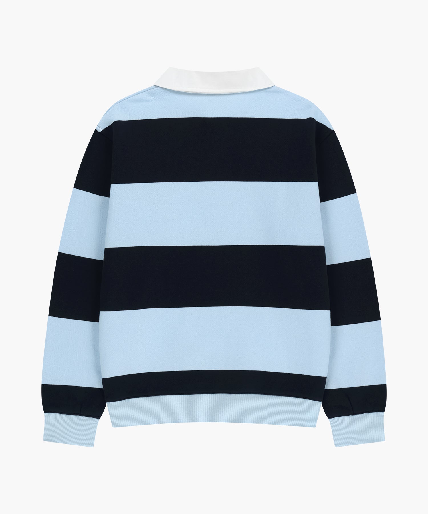 Marithe & Francois Girbaud - Small Classic Logo Rugby Stripe Sweatshirt (Navy) product image 7 | TRAB K-Fashion Australia