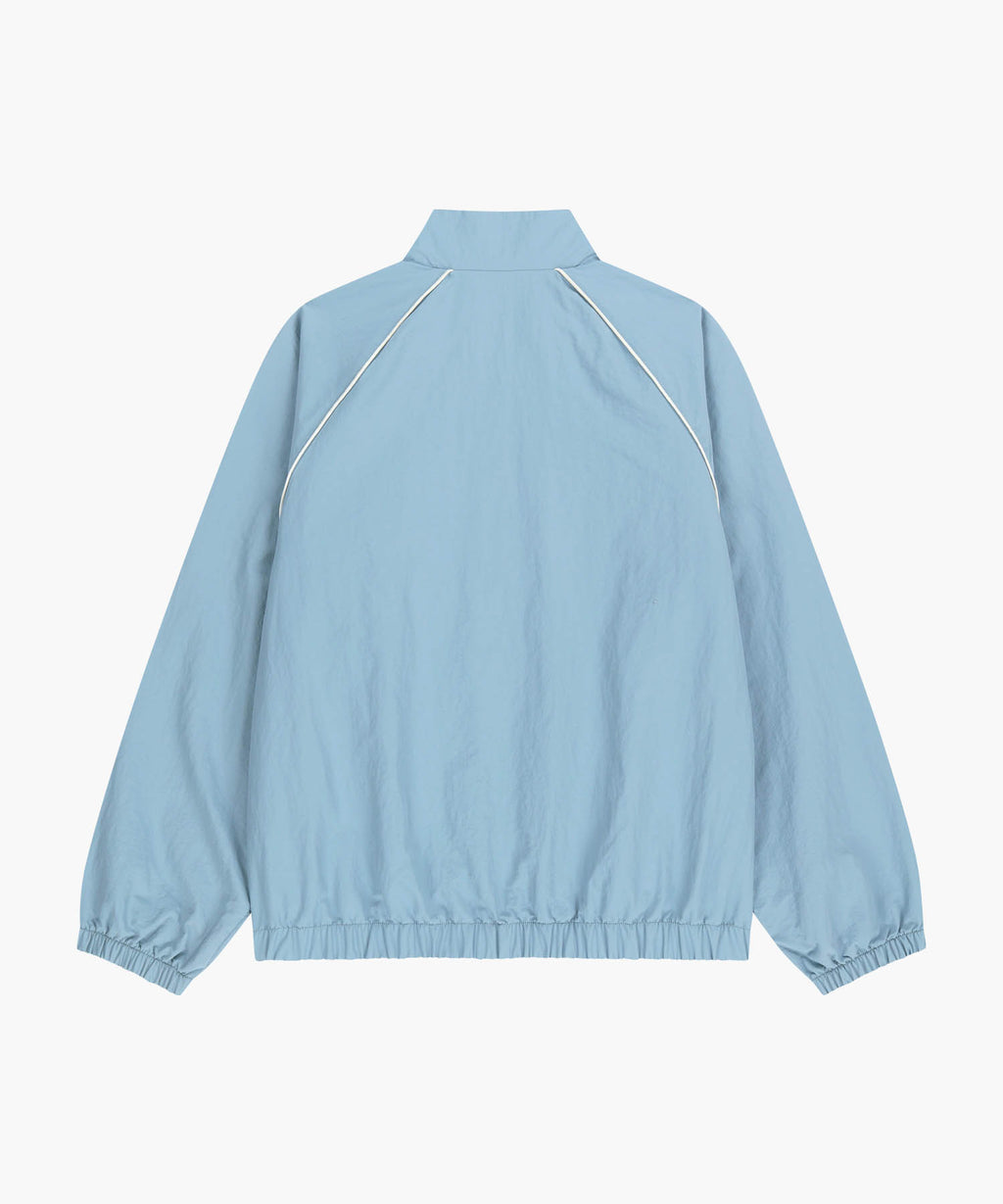 Marithe & Francois Girbaud - Classic Logo High Neck Wind Jacket (Ash Blue) product image 10 | TRAB K-Fashion Australia