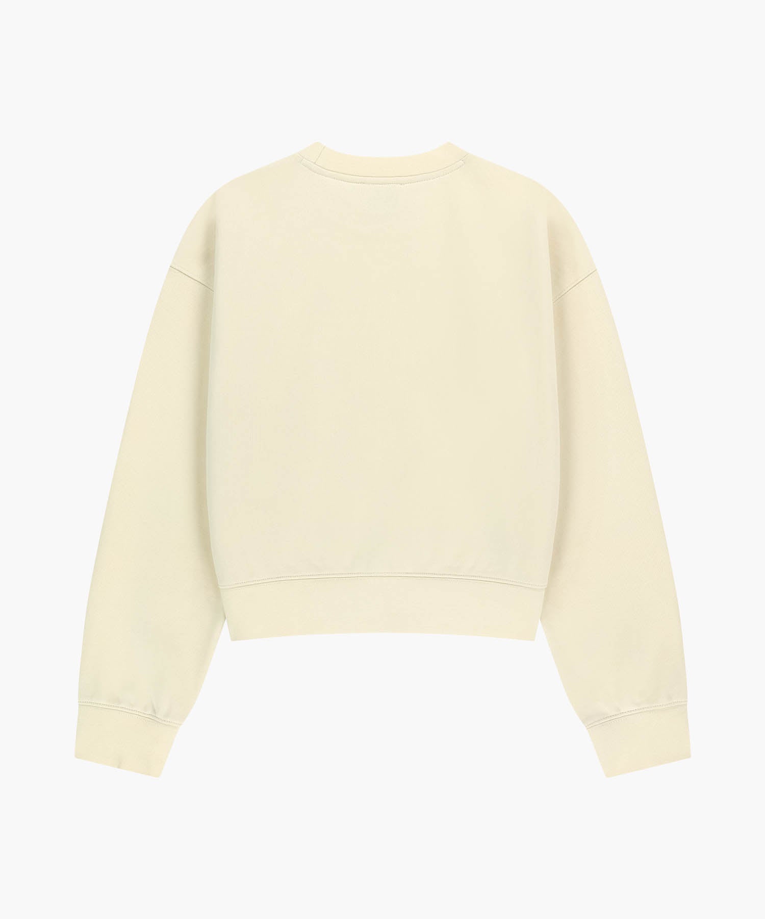 Marithe & Francois Girbaud - Classic Logo Crop Sweatshirt (Ivory) product image 7 | TRAB K-Fashion Australia