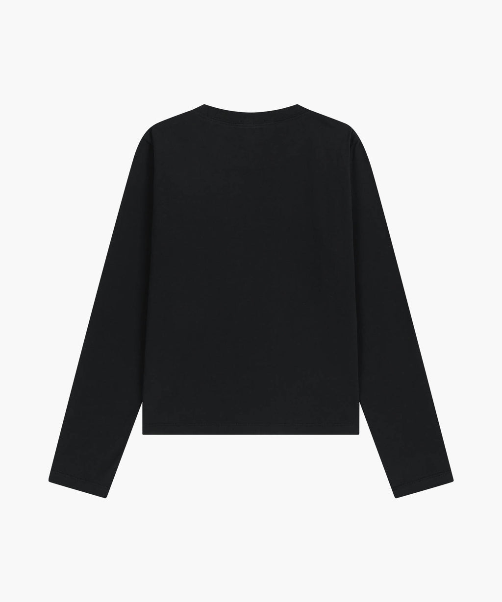 Marithe & Francois Girbaud - Regular Logo Long Sleeve Tee (Black) product image 7 | TRAB K-Fashion Australia
