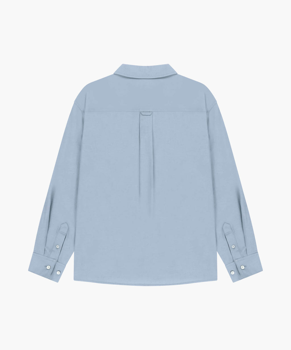 Marithe & Francois Girbaud - Classic Logo Linen Shirt (Sky Blue) product image 7 | TRAB K-Fashion Australia