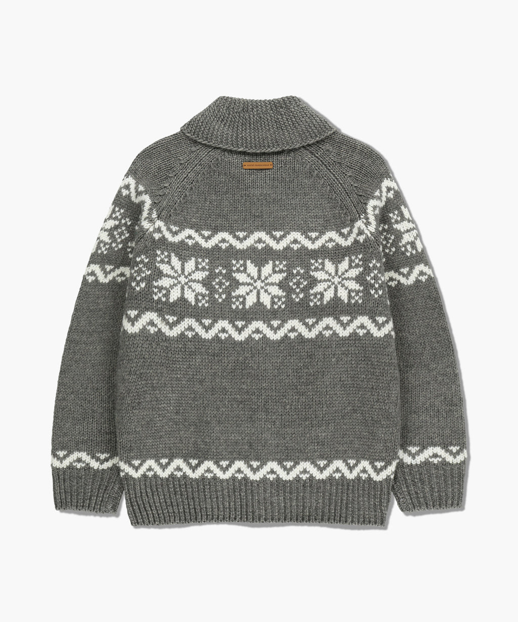 Marithe & Francois Girbaud - Nordic Cowichan Cardigan (Gray) product image 10 | TRAB K-Fashion Australia