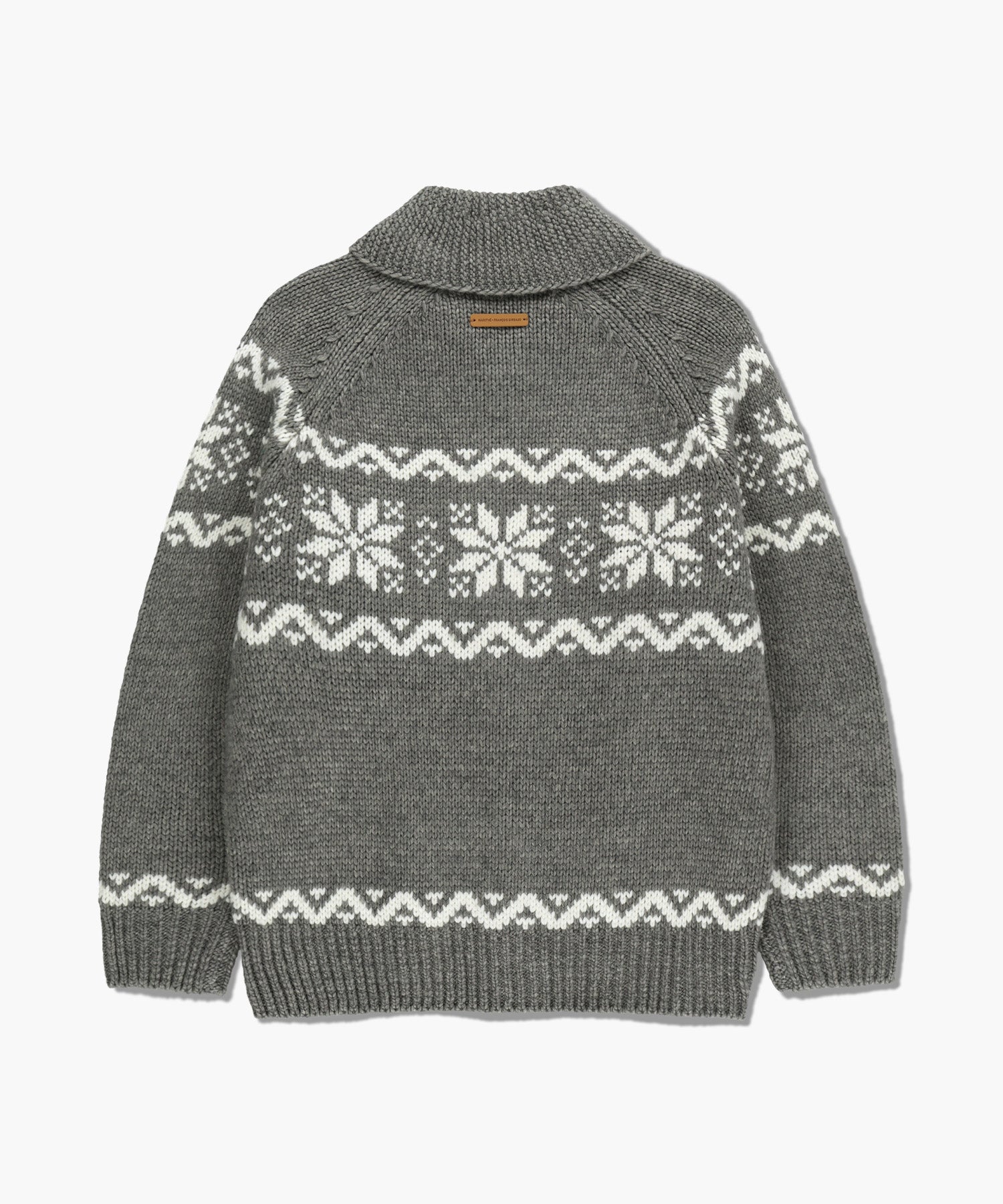 Marithe & Francois Girbaud - Nordic Cowichan Cardigan (Gray) product image 10 | TRAB K-Fashion Australia