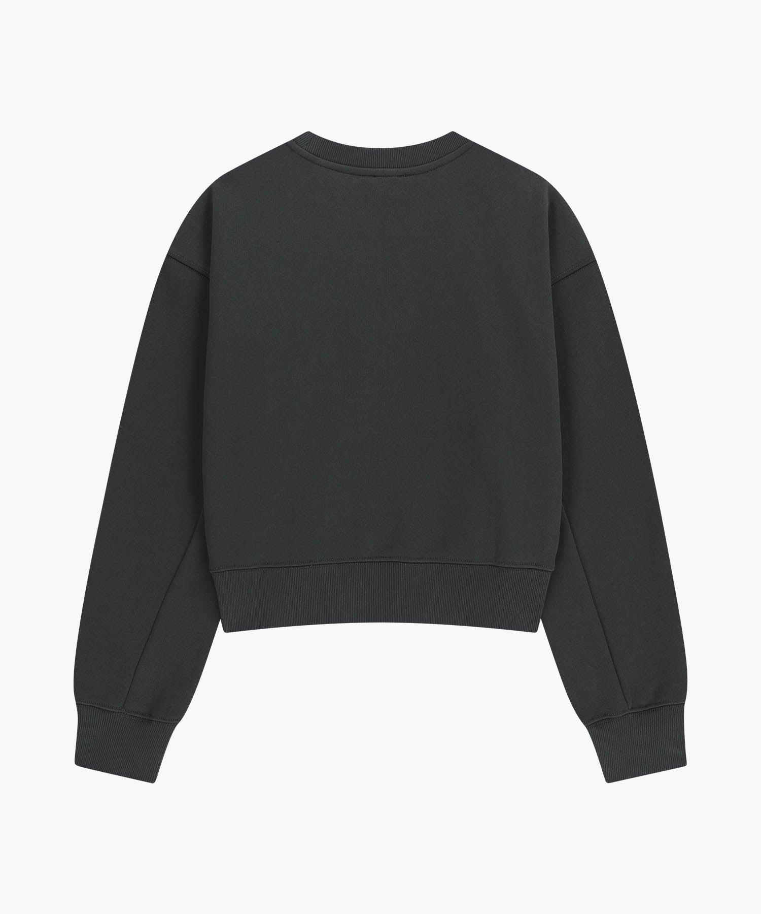 Marithe & Francois Girbaud - Flower Classic Logo Crop Sweatshirt (Charcoal) product image 7 | TRAB K-Fashion Australia