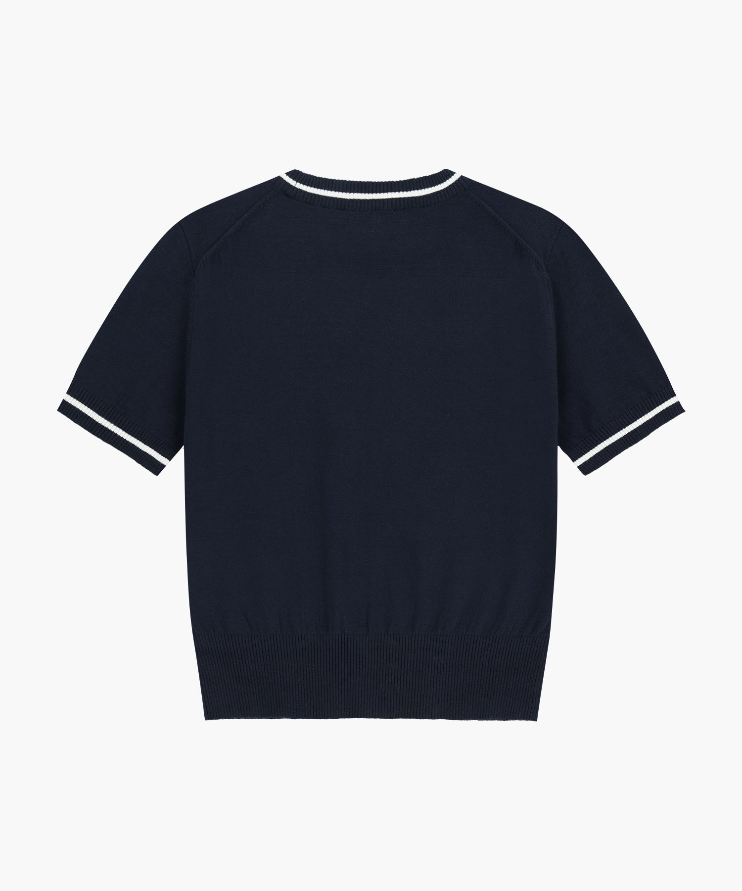 Marithe & Francois Girbaud - Circle Logo Half Knit Pullover (Navy) product image 7 | TRAB K-Fashion Australia