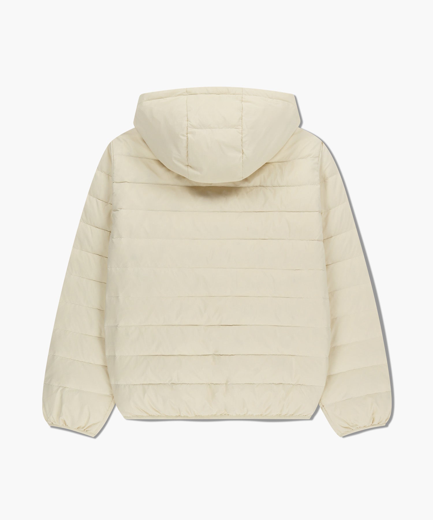 Marithe & Francois Girbaud - Classic Logo Hooded Light Down Jacket (Ivory) product image 7 | TRAB K-Fashion Australia