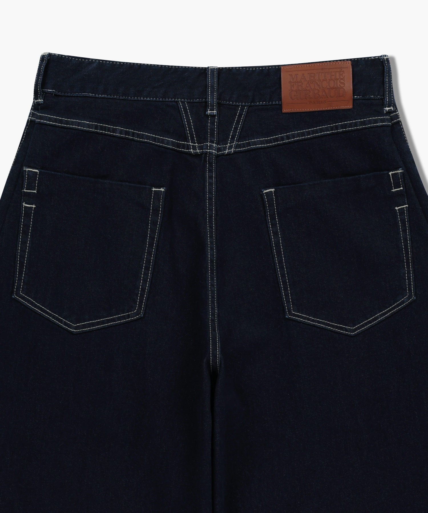 Marithe & Francois Girbaud - Low-waist Tuck Wide Denim Pants (Dark Blue) product image 7 | TRAB K-Fashion Australia