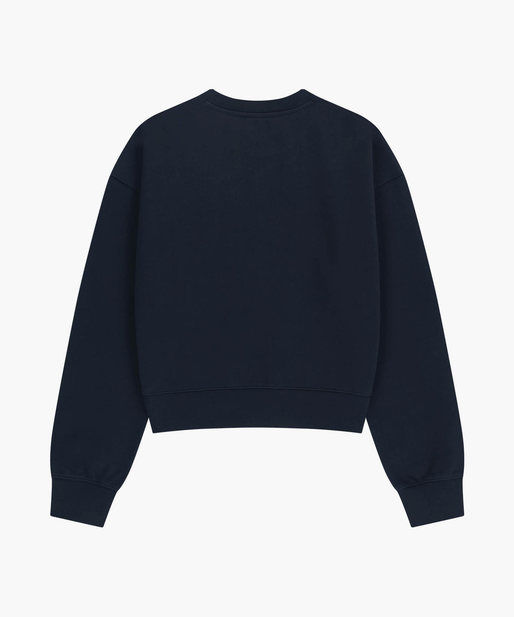 Marithe & Francois Girbaud - Classic Logo Crop Sweatshirt (Navy) product image 7 | TRAB K-Fashion Australia
