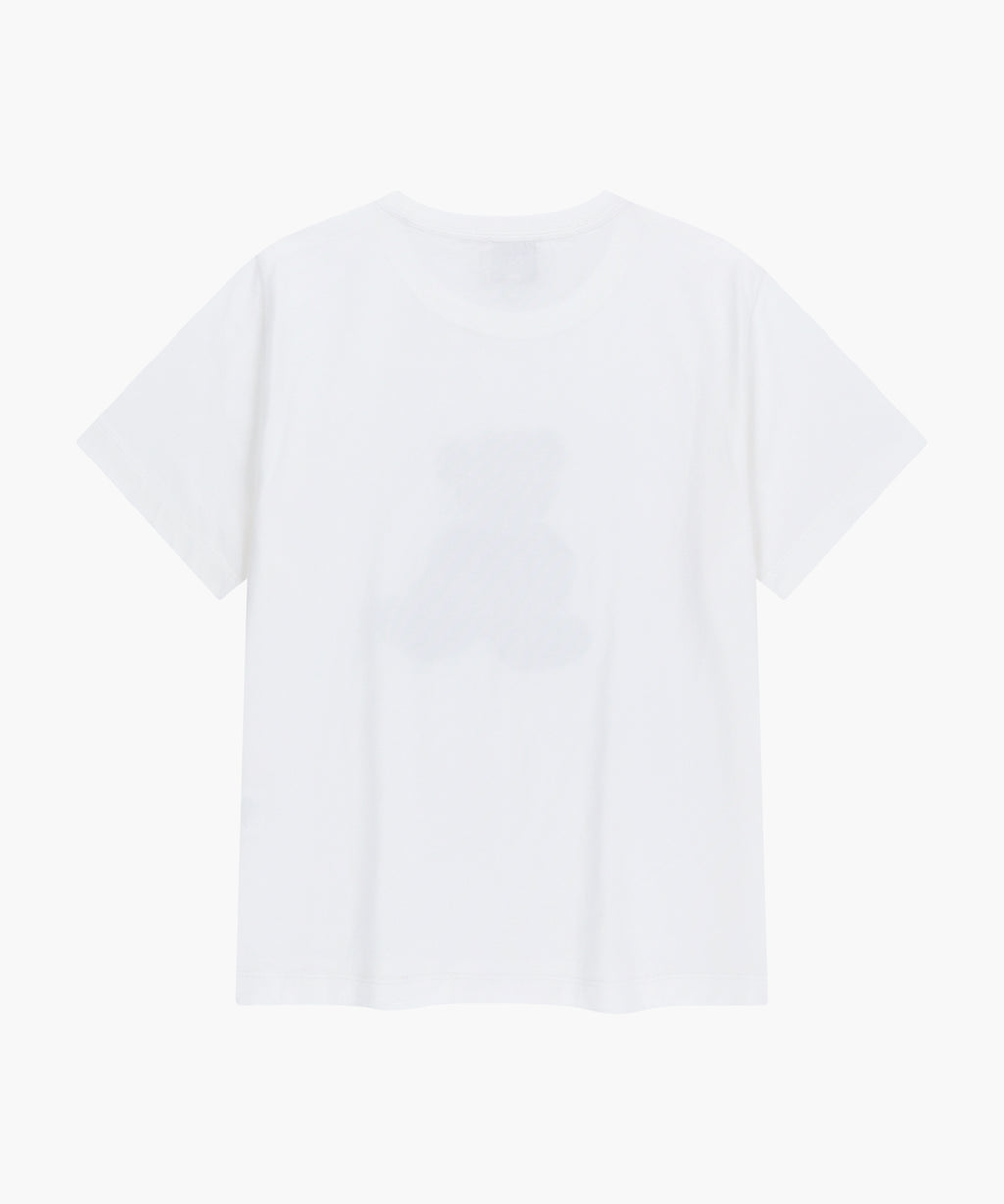 Marithe & Francois Girbaud - Doodle Bear Tee (White/Beige) product image 7 | TRAB K-Fashion Australia