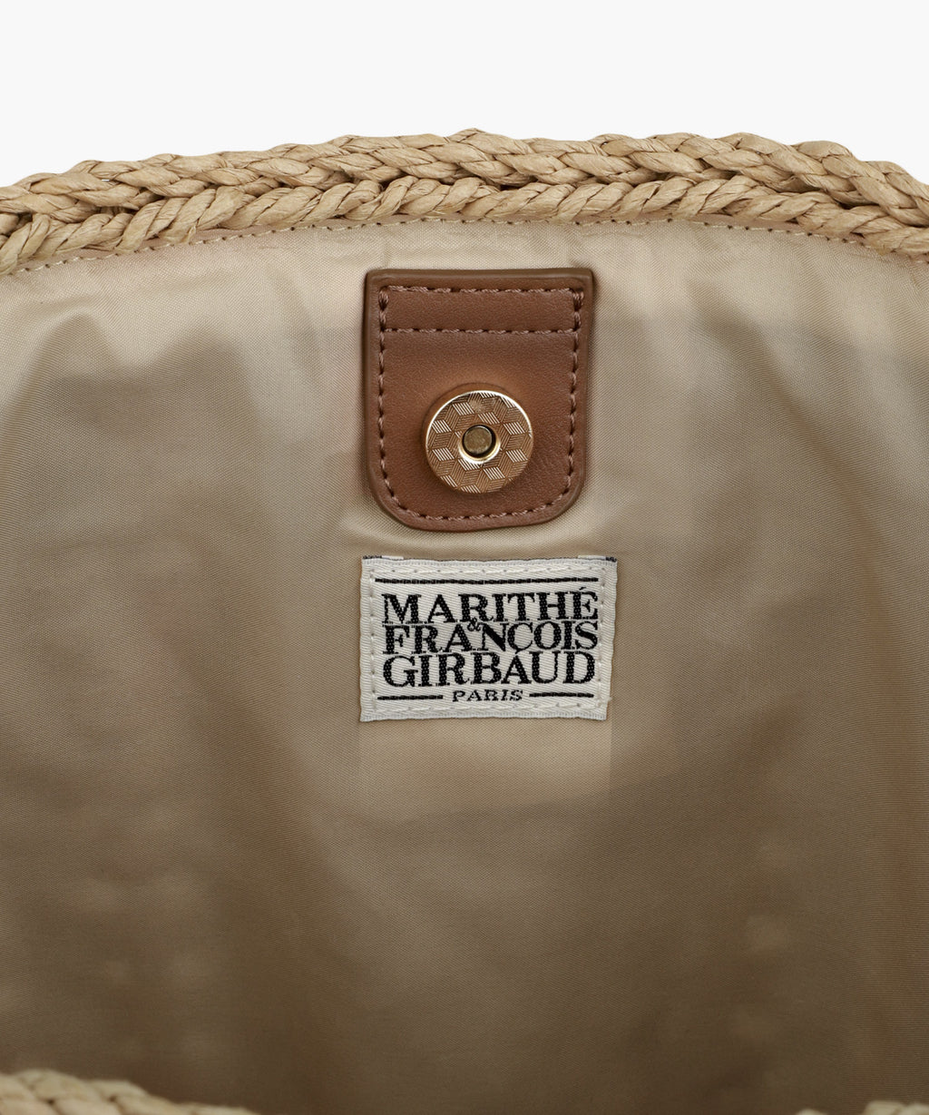 Marithe & Francois Girbaud - Classic Logo Basket Shoulder Bag (Beige) product image 9 | TRAB K-Fashion Australia
