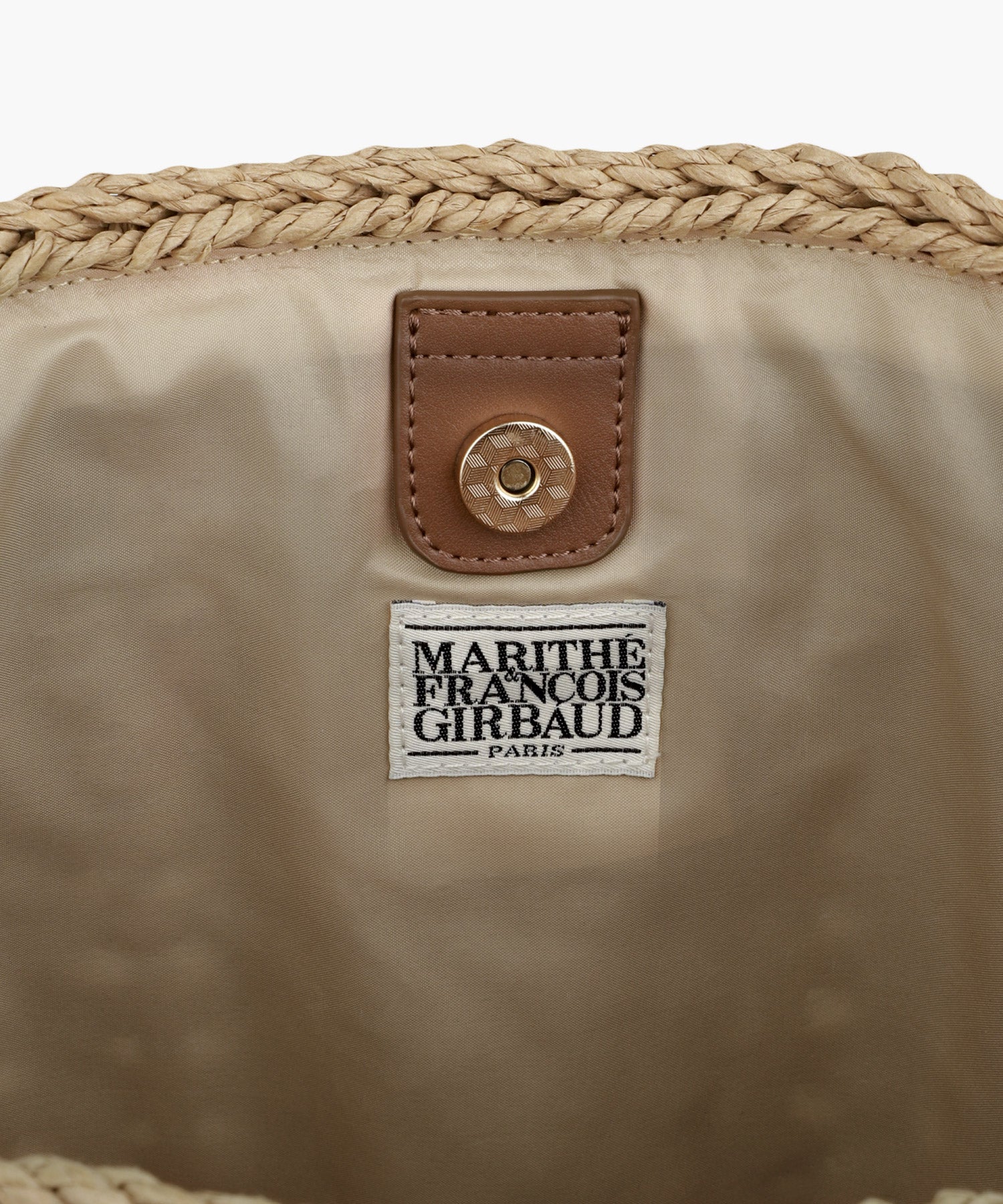 Marithe & Francois Girbaud - Classic Logo Basket Shoulder Bag (Beige) product image 9 | TRAB K-Fashion Australia