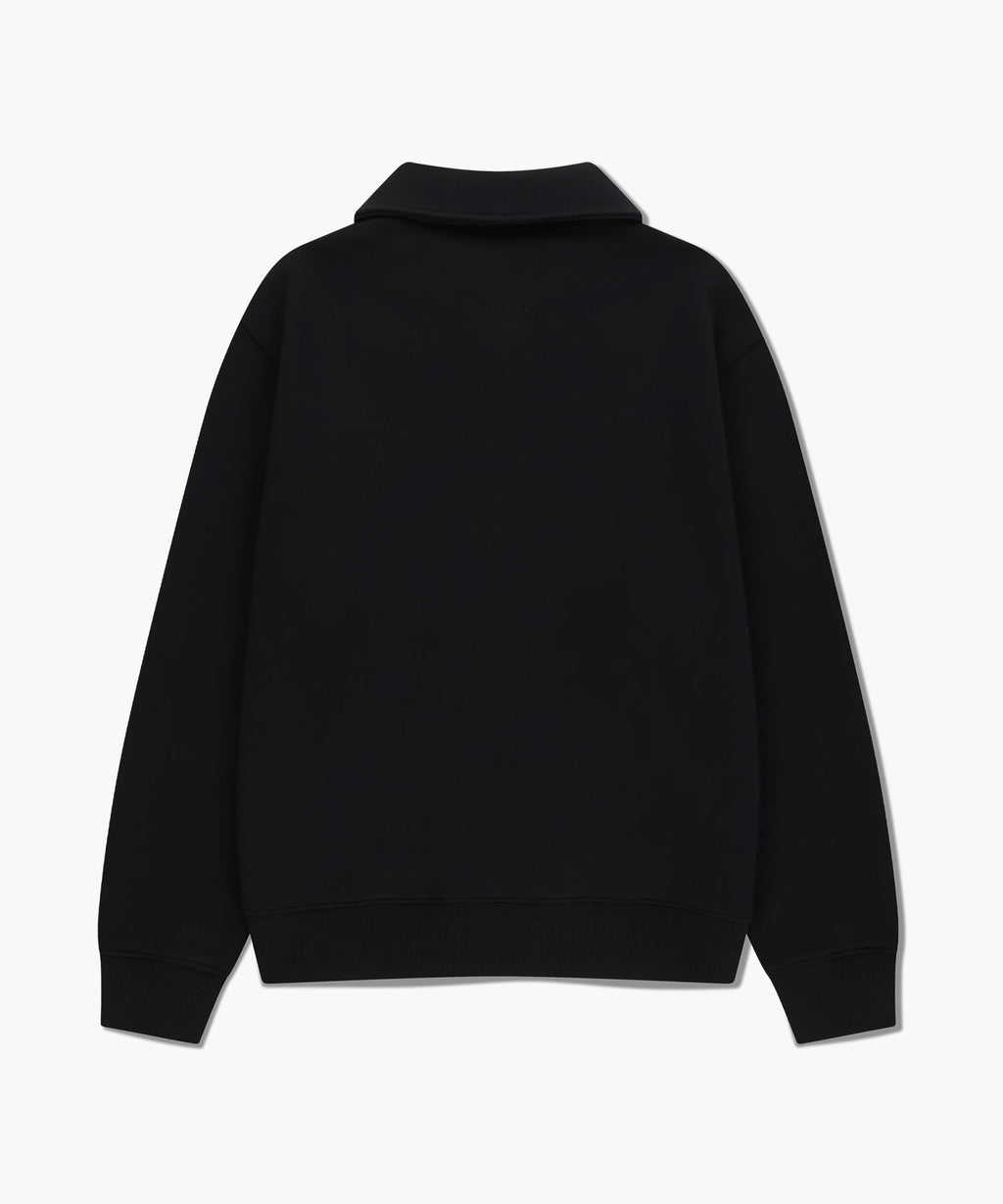 Marithe & Francois Girbaud - Classic Logo Half Zipup Sweatshirt (Black) product image 7 | TRAB K-Fashion Australia
