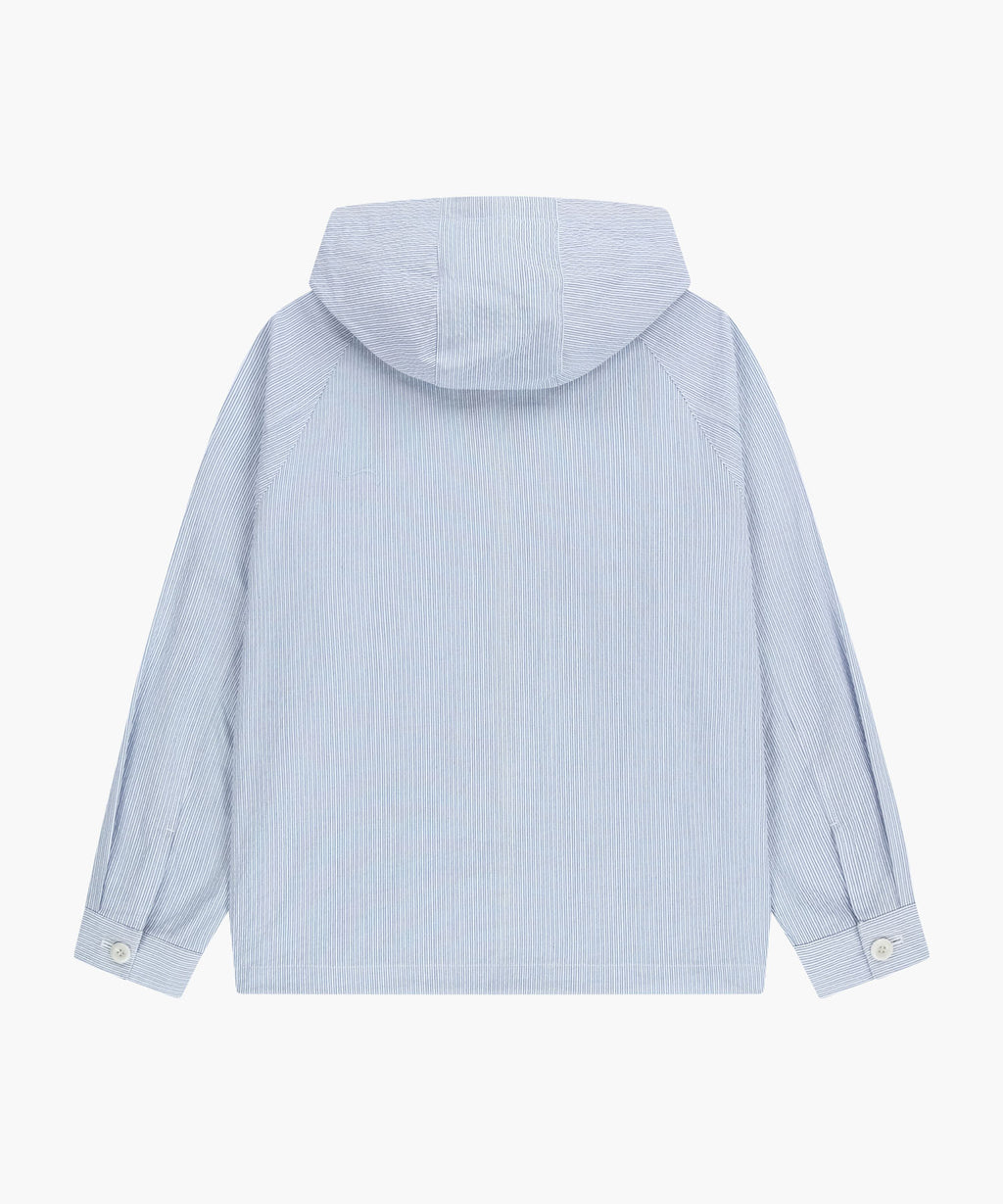 Marithe & Francois Girbaud - Classic Logo Hooded Pattern Jacket (Stripe) product image 10 | TRAB K-Fashion Australia