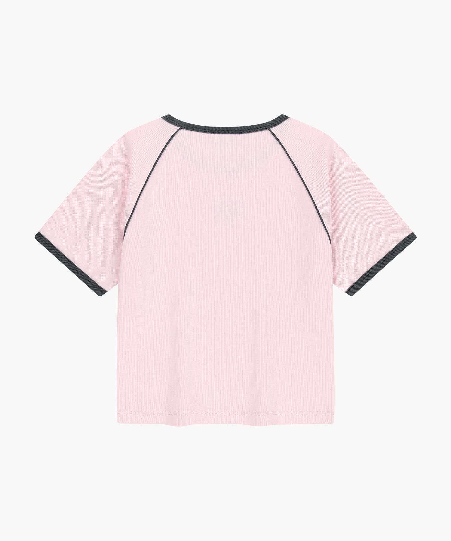 Marithe & Francois Girbaud - Aerocool Small Classic Logo Ringer Slim Crop Tee (Pink) product image 7 | TRAB K-Fashion Australia