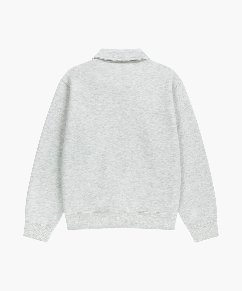 Marithe & Francois Girbaud - Small Classic Logo Half Zipup Sweatshirt (Light Heather Gray) product image 7 | TRAB K-Fashion Australia