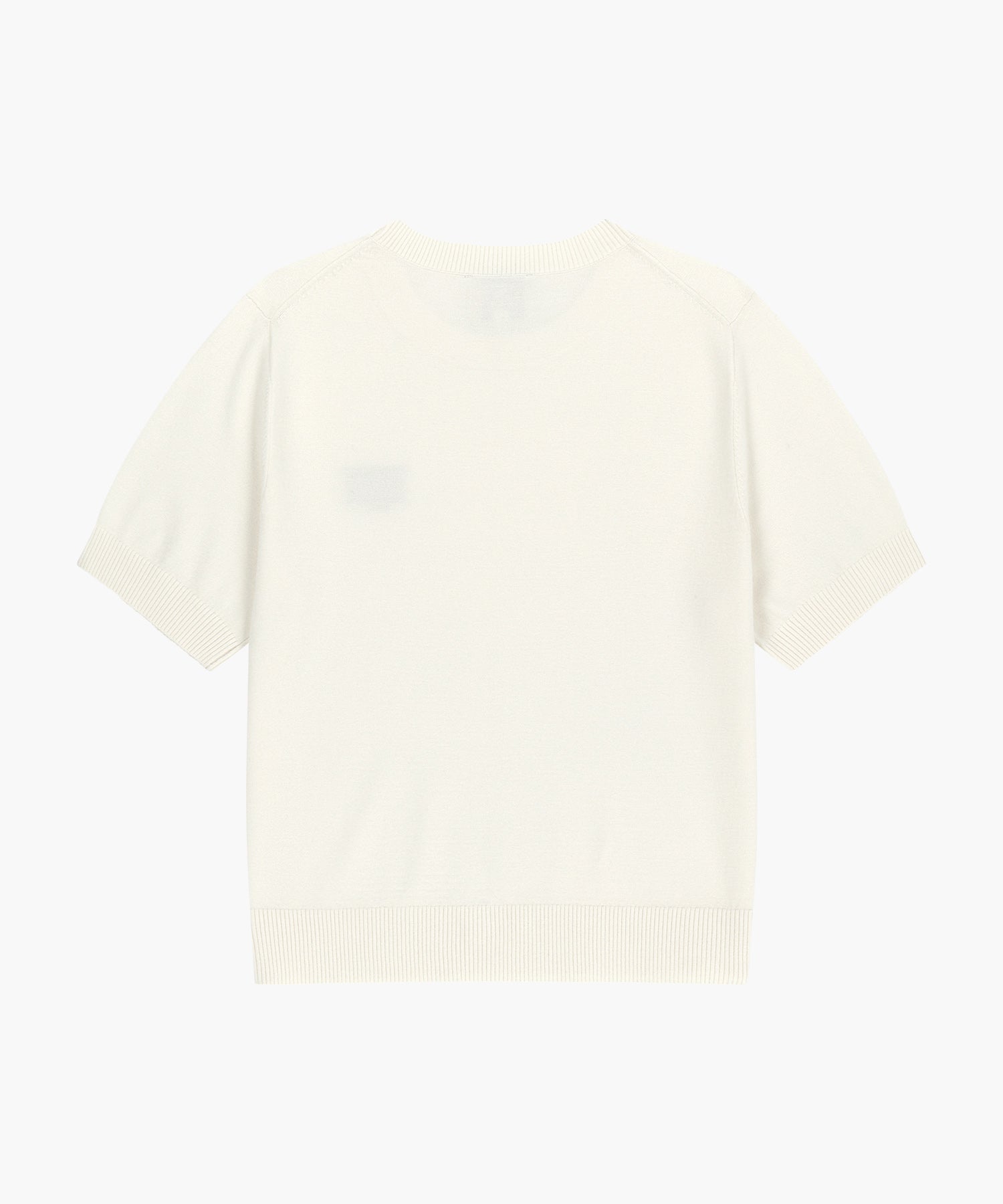 Marithe & Francois Girbaud - Small Classic Logo Half Knit Pullover (Ivory) product image 9 | TRAB K-Fashion Australia