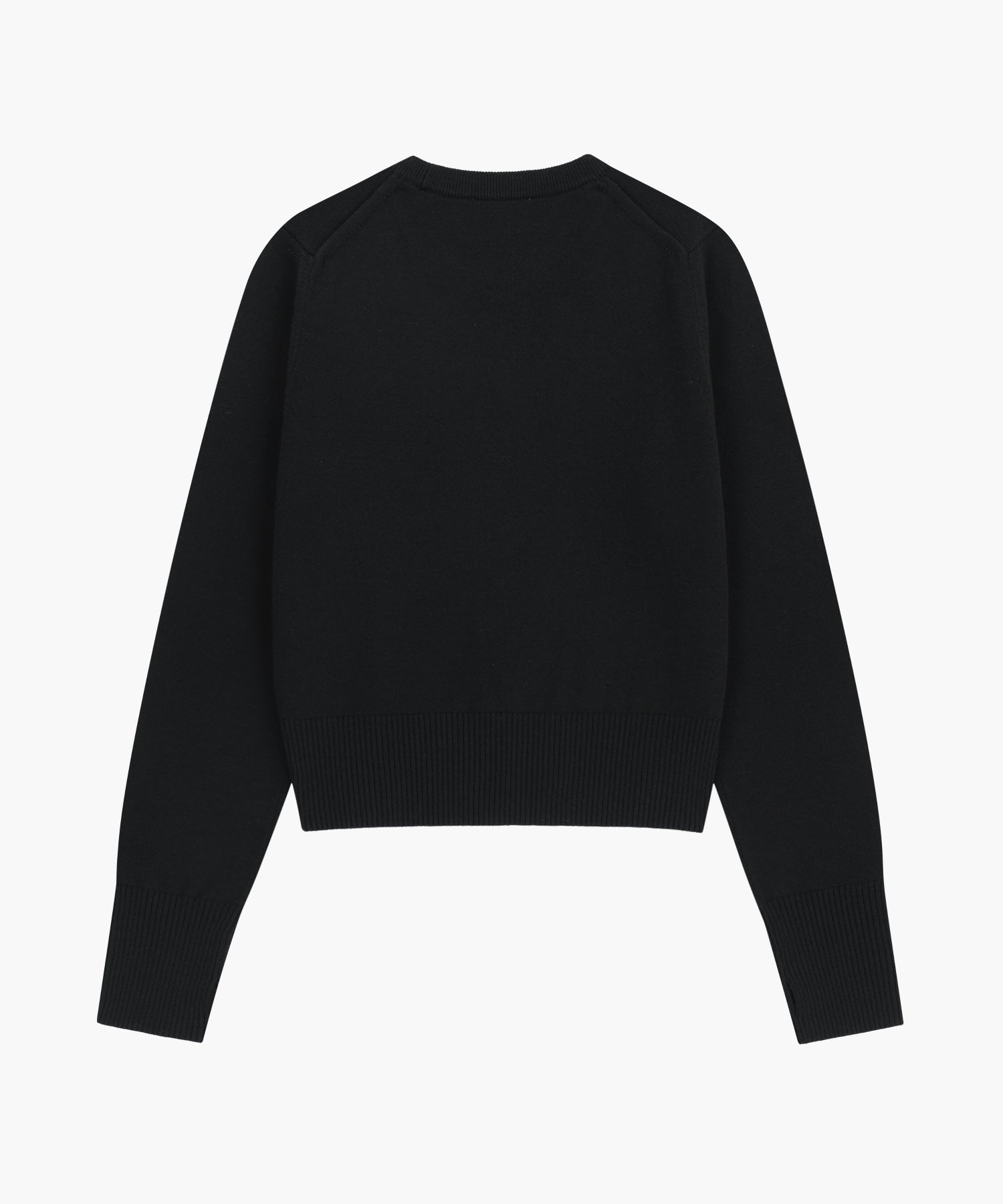 Marithe & Francois Girbaud - Small Classic Logo Crop Knit Pullover (Black) product image 7 | TRAB K-Fashion Australia