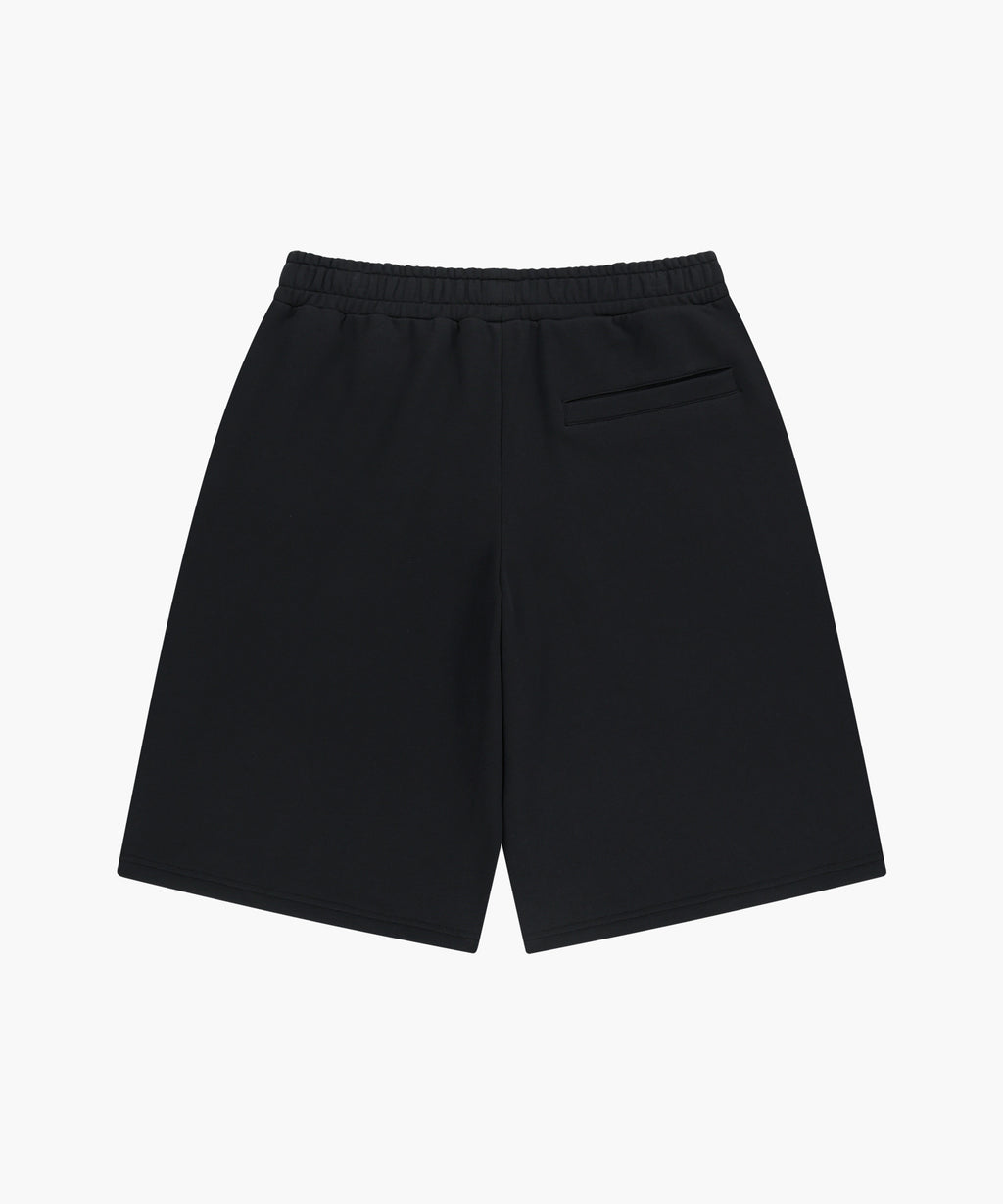 Marithe & Francois Girbaud - Embo Logo Bermuda Sweat Shorts (Black) product image 7 | TRAB K-Fashion Australia