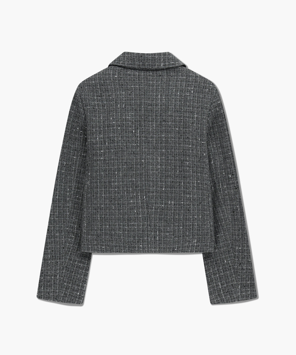 Marithe & Francois Girbaud - Collar Tweed Jacket (Gray) product image 7 | TRAB K-Fashion Australia
