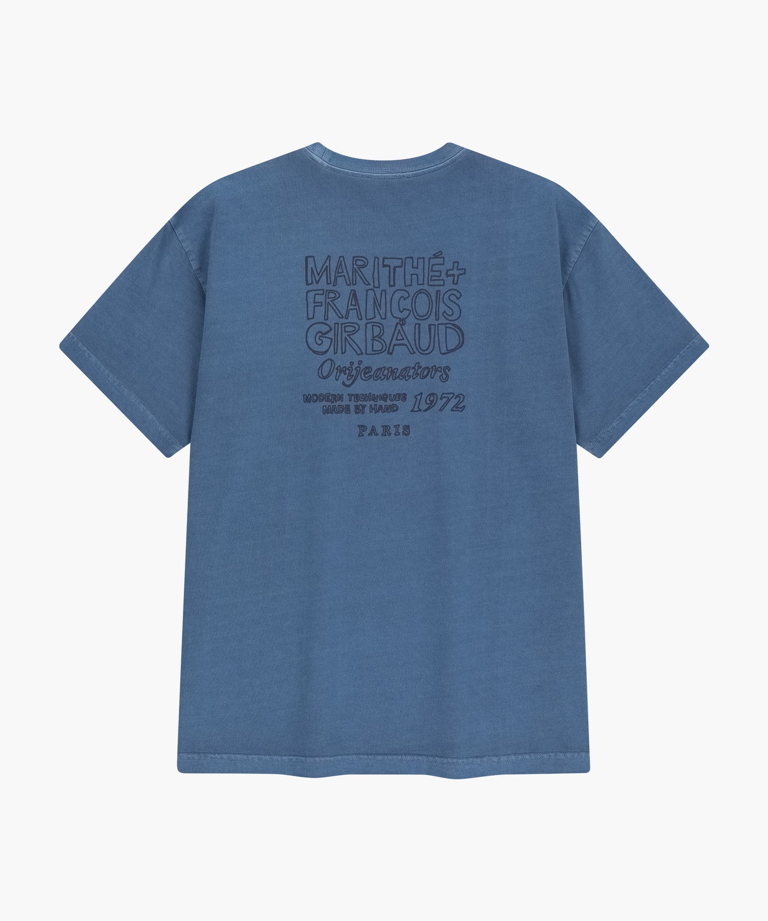 Marithe & Francois Girbaud - Drawing Logo Dyeing Tee (Blue) product image 7 | TRAB K-Fashion Australia