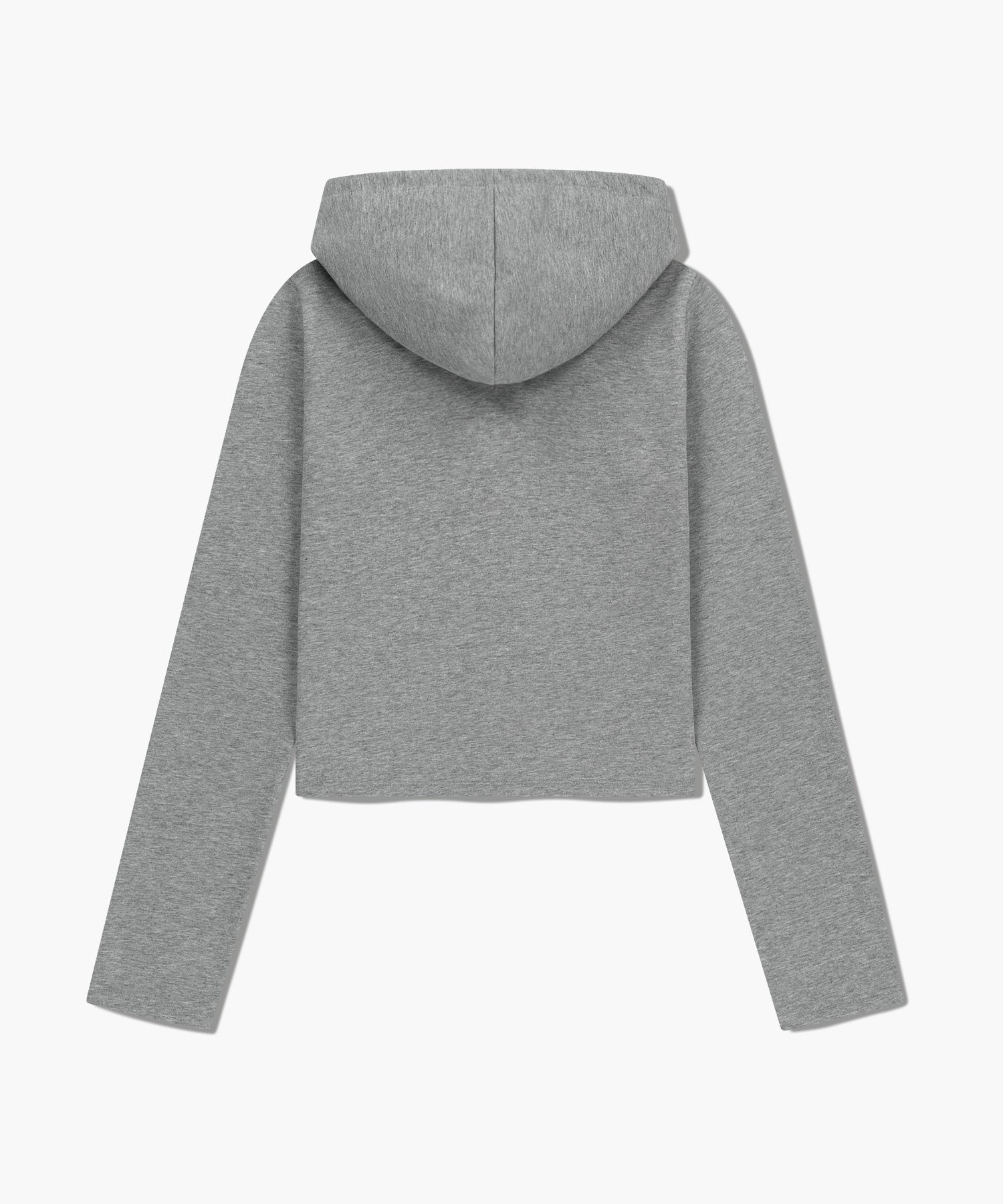 Marithe & Francois Girbaud - Slim Fit Crop Hoodie Zipup (Heather Gray) product image 7 | TRAB K-Fashion Australia