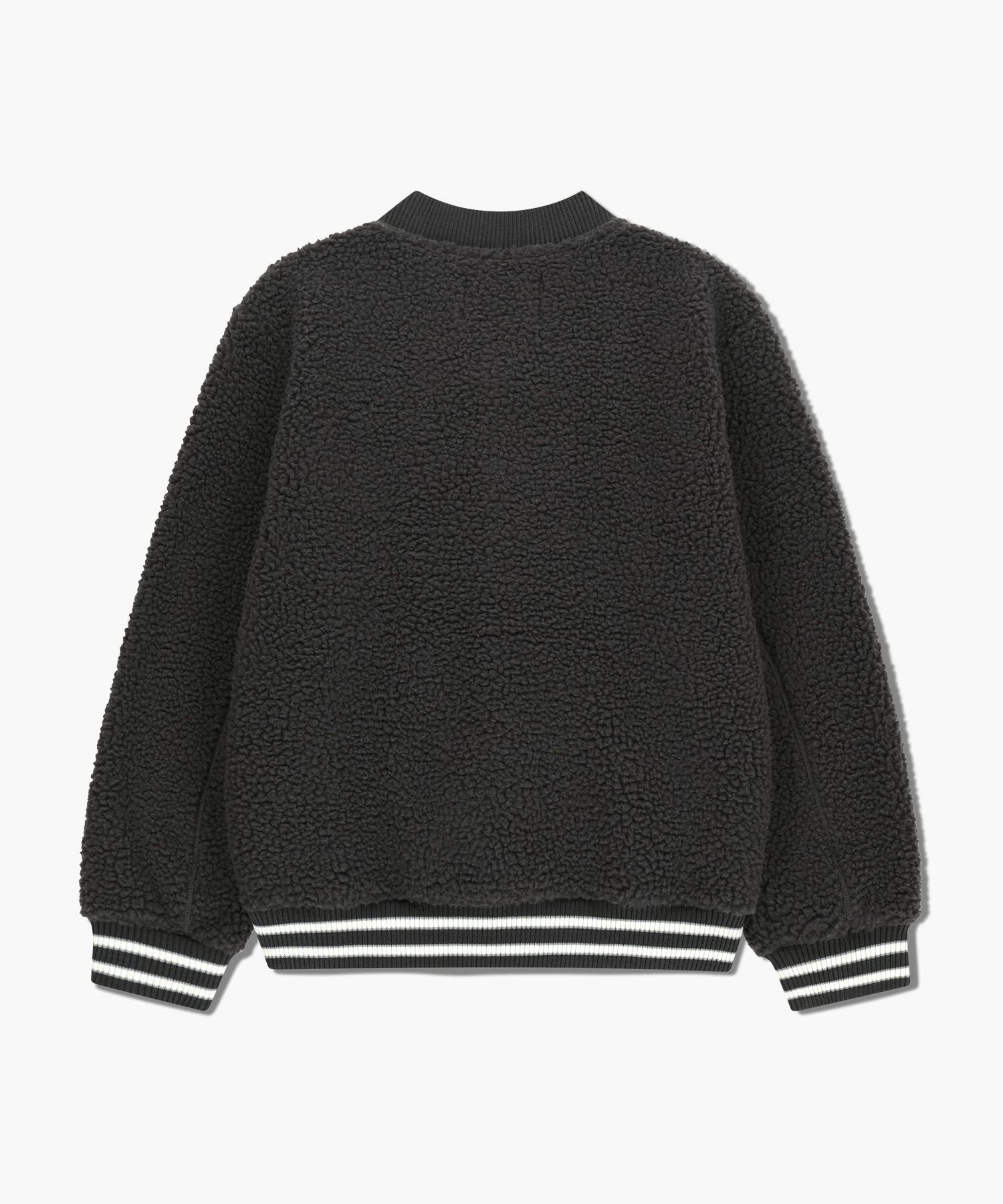 Marithe & Francois Girbaud - Fleece Varsity Jacket (Charcoal) product image 7 | TRAB K-Fashion Australia