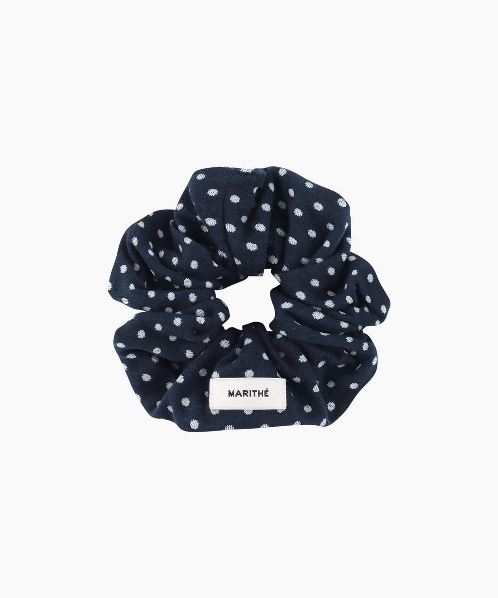 Marithe & Francois Girbaud - Basic Cotton Scrunchie (Navy Dot) product image 6 | TRAB K-Fashion Australia