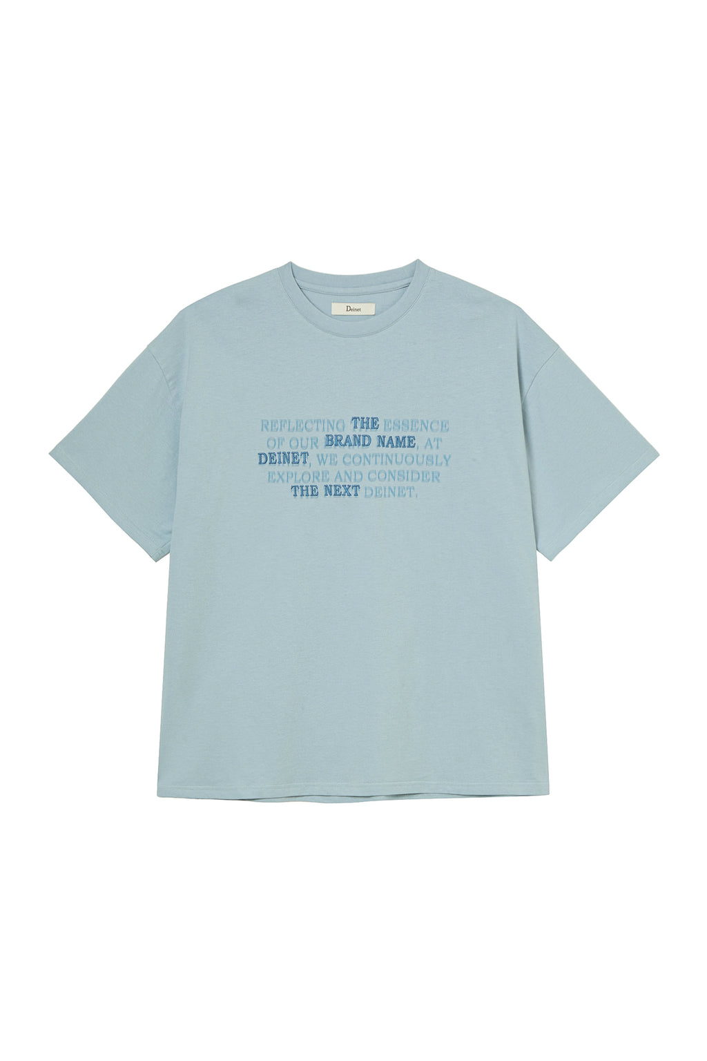 Deinet - Lettering T-Shirt (Sky Blue) product image 11 | TRAB K-Fashion Australia