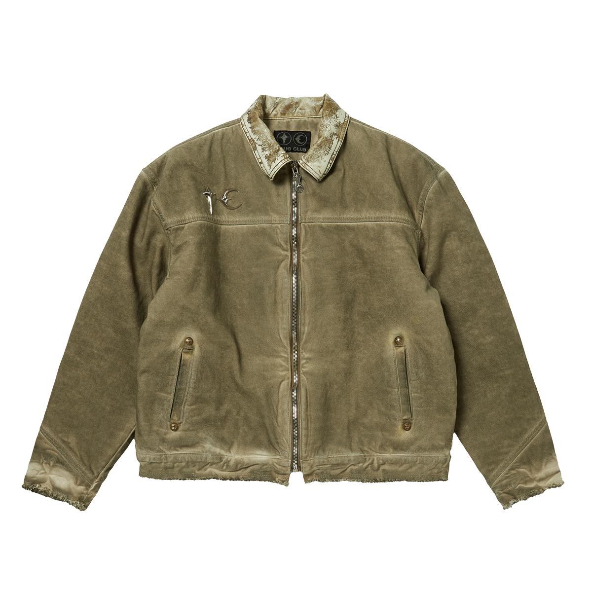 Thug Club - TC Washed Work Jacket (Beige) product image 1 | TRAB K-Fashion Australia