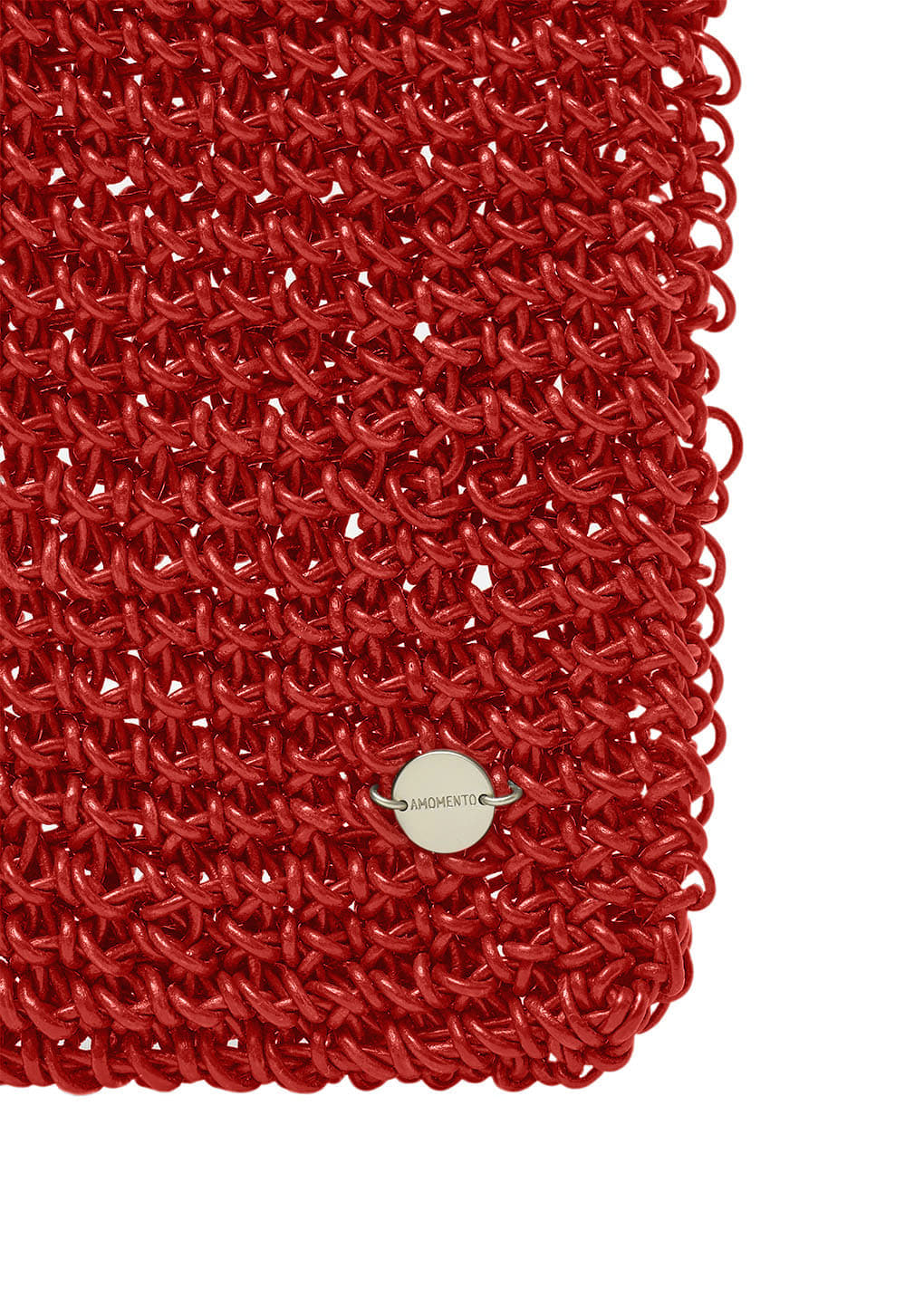 Amomento - Mini Handmade Leather Net Bag (Red) product image 6 | TRAB K-Fashion Australia