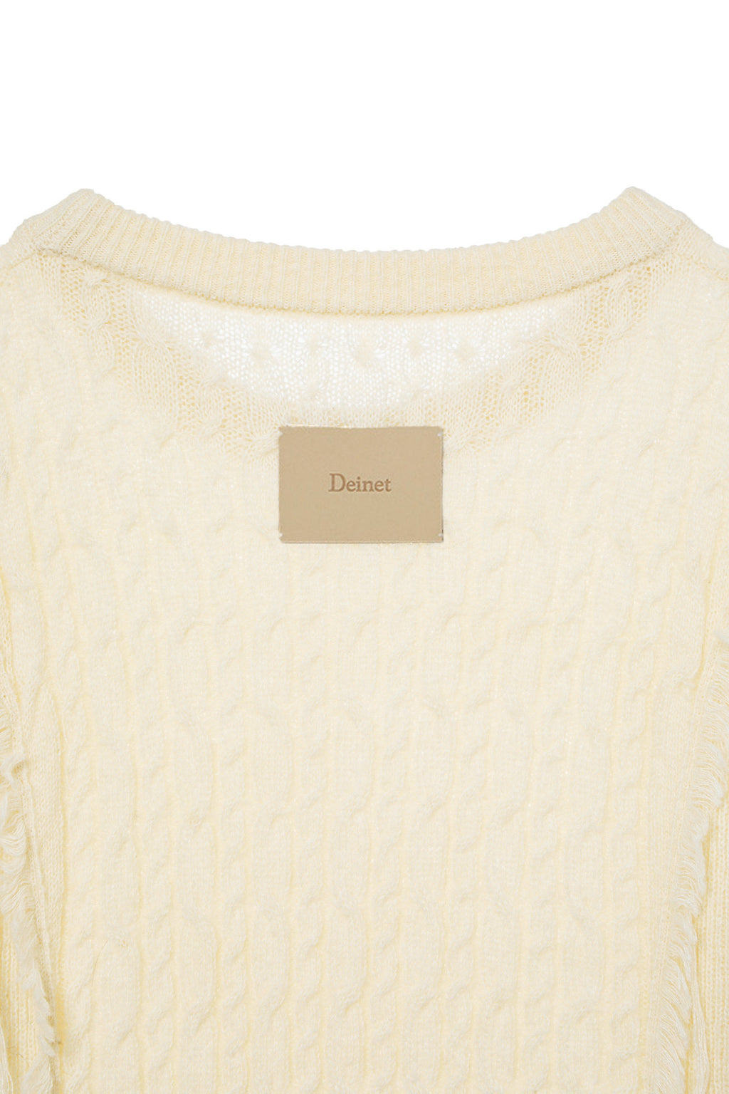 Deinet - Cabled Pullover Knit (Ivory) product image 4 | TRAB K-Fashion Australia