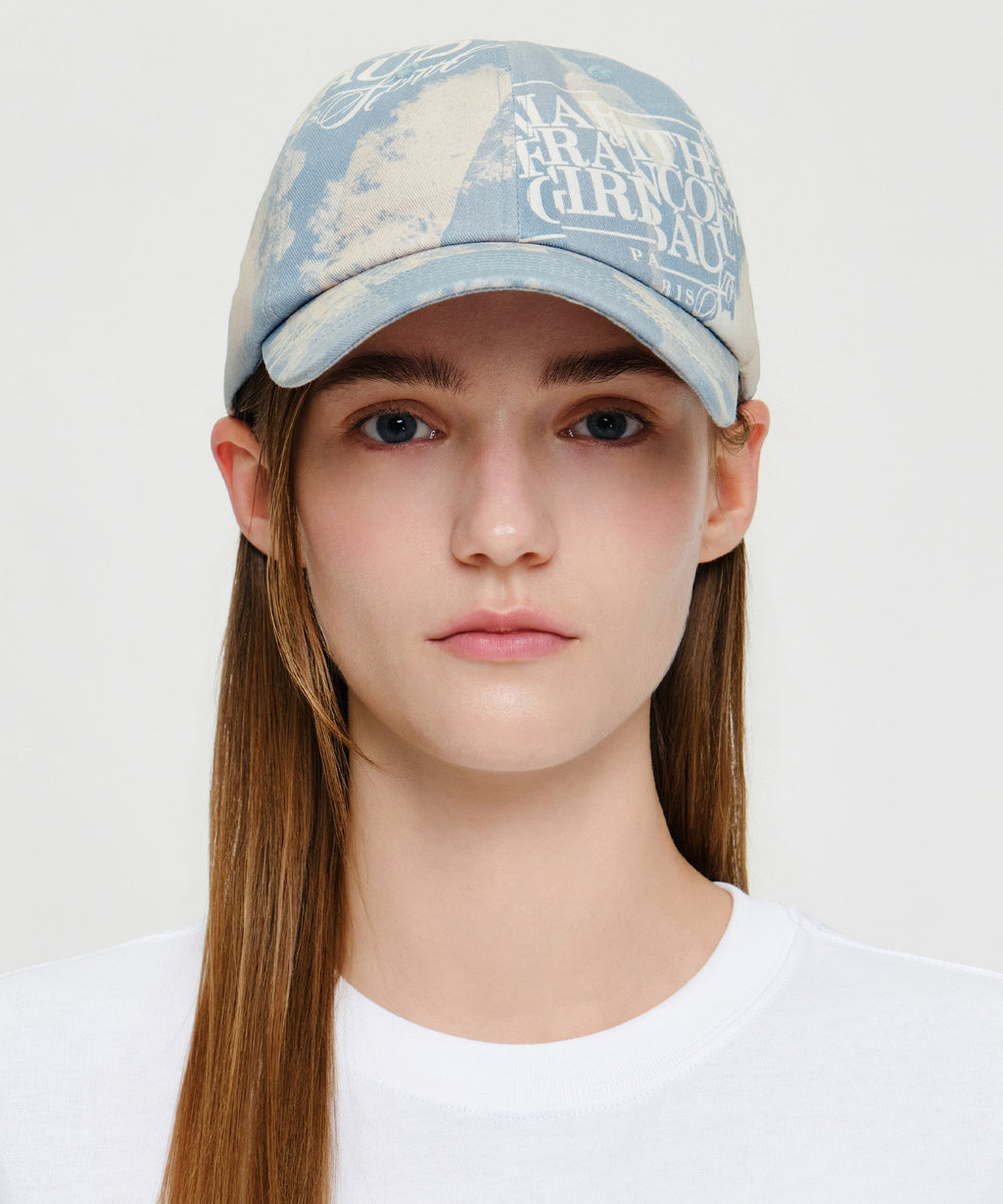 Marithe & Francois Girbaud - Seoul Exclusive Graphic Cap (Sky Blue) product image 5 | TRAB K-Fashion Australia