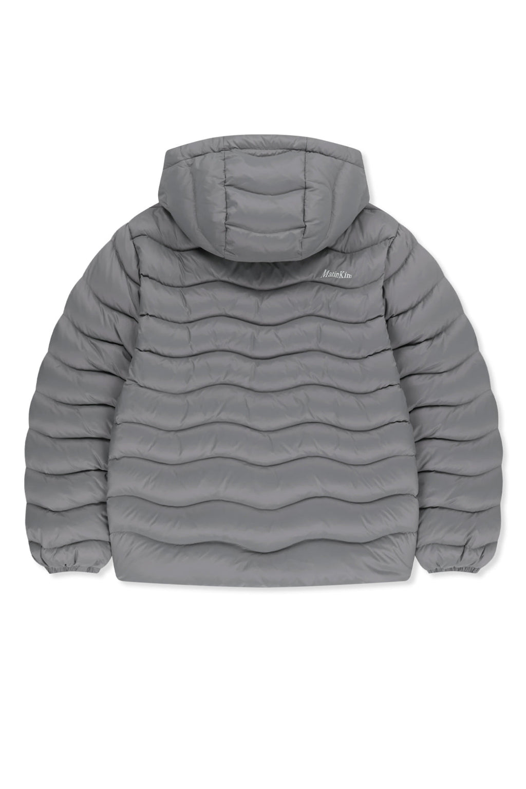 Matin Kim - Flowing Quilted Hoody Down Jumper (Light Grey) product image 3 | TRAB K-Fashion Australia