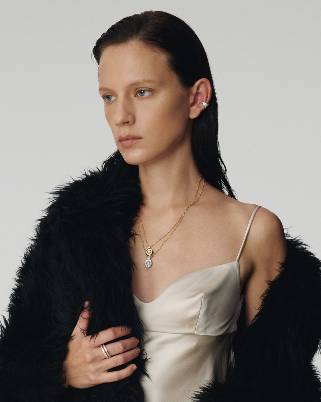 Numbering - Pave Chevron Ear Cuff #3209 product image 3 | TRAB K-Fashion Australia