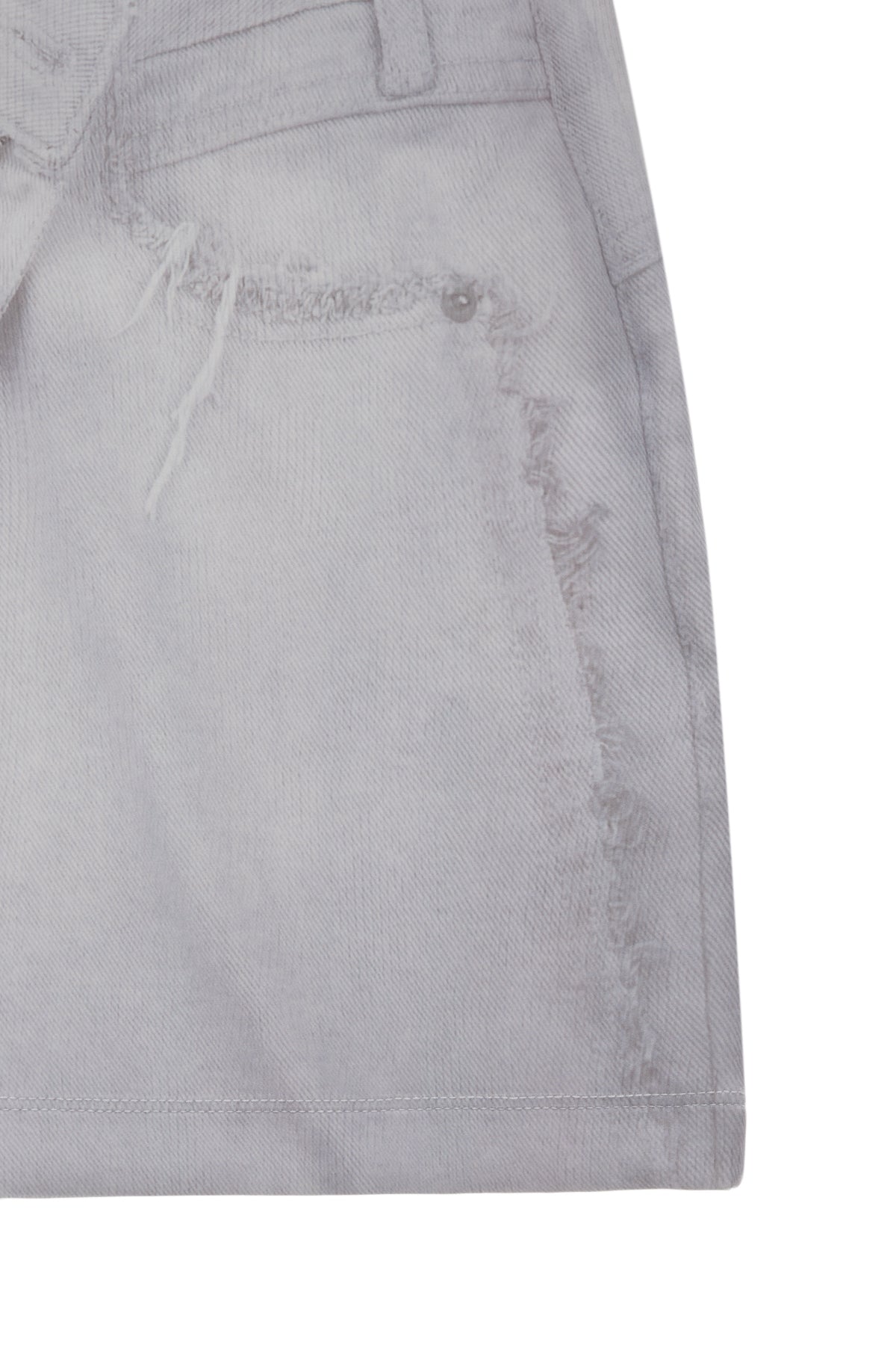 Matin Kim - Denim Printed Jersey Mini Skirt (Sky) product image 4 | TRAB K-Fashion Australia