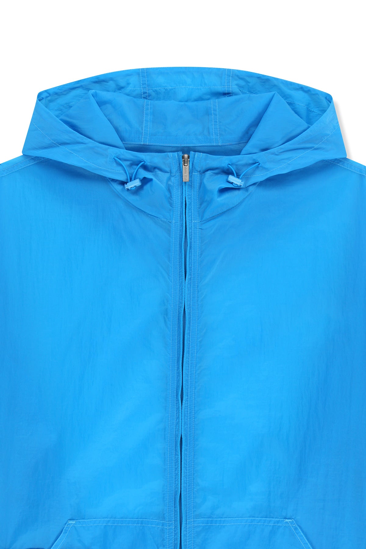 Matin Kim - Back Logo Hoody Windbreaker (Blue) product image 3 | TRAB K-Fashion Australia