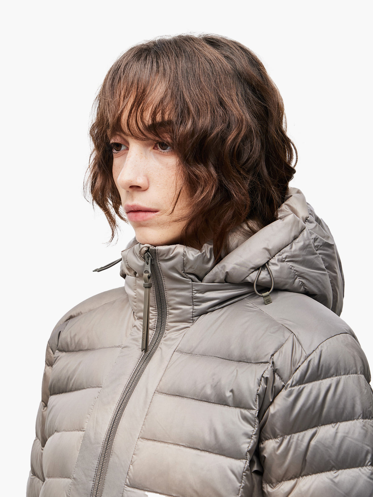 Jiyong Kim - Lightweight Down Jacket (Brown) product image 6 | TRAB K-Fashion Australia